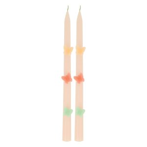 Butterfly Taper Candles, Set of 2