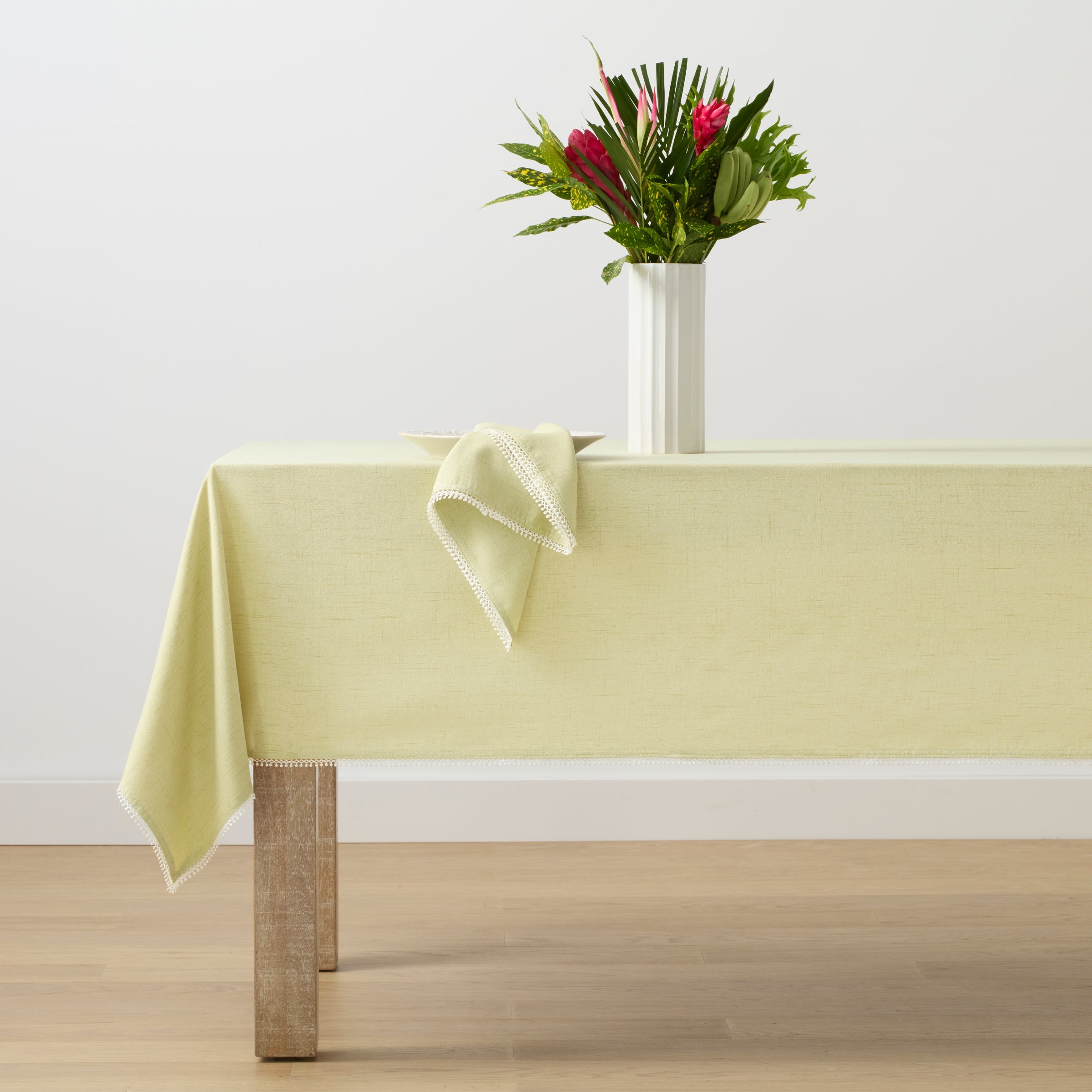 French Perle Pistachio 60x120 Tablecloth - Image 3