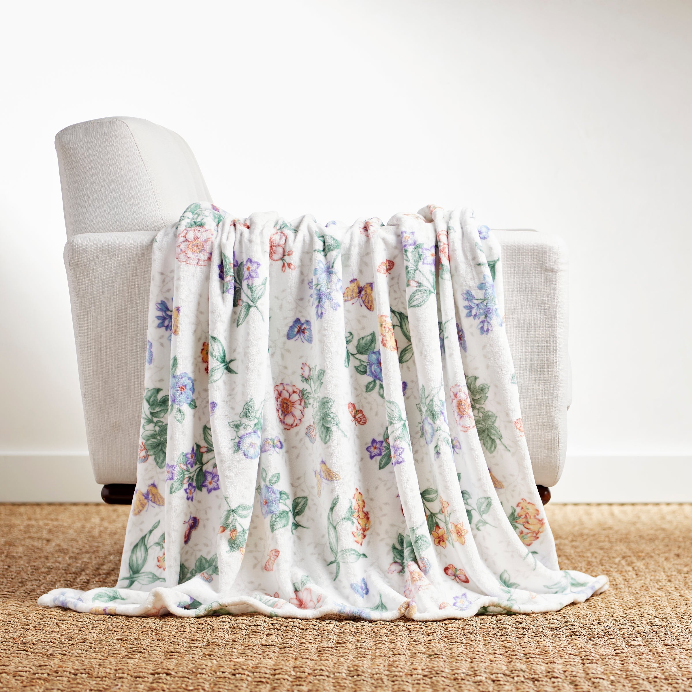 Butterfly Meadow Throw Blanket - Image 2