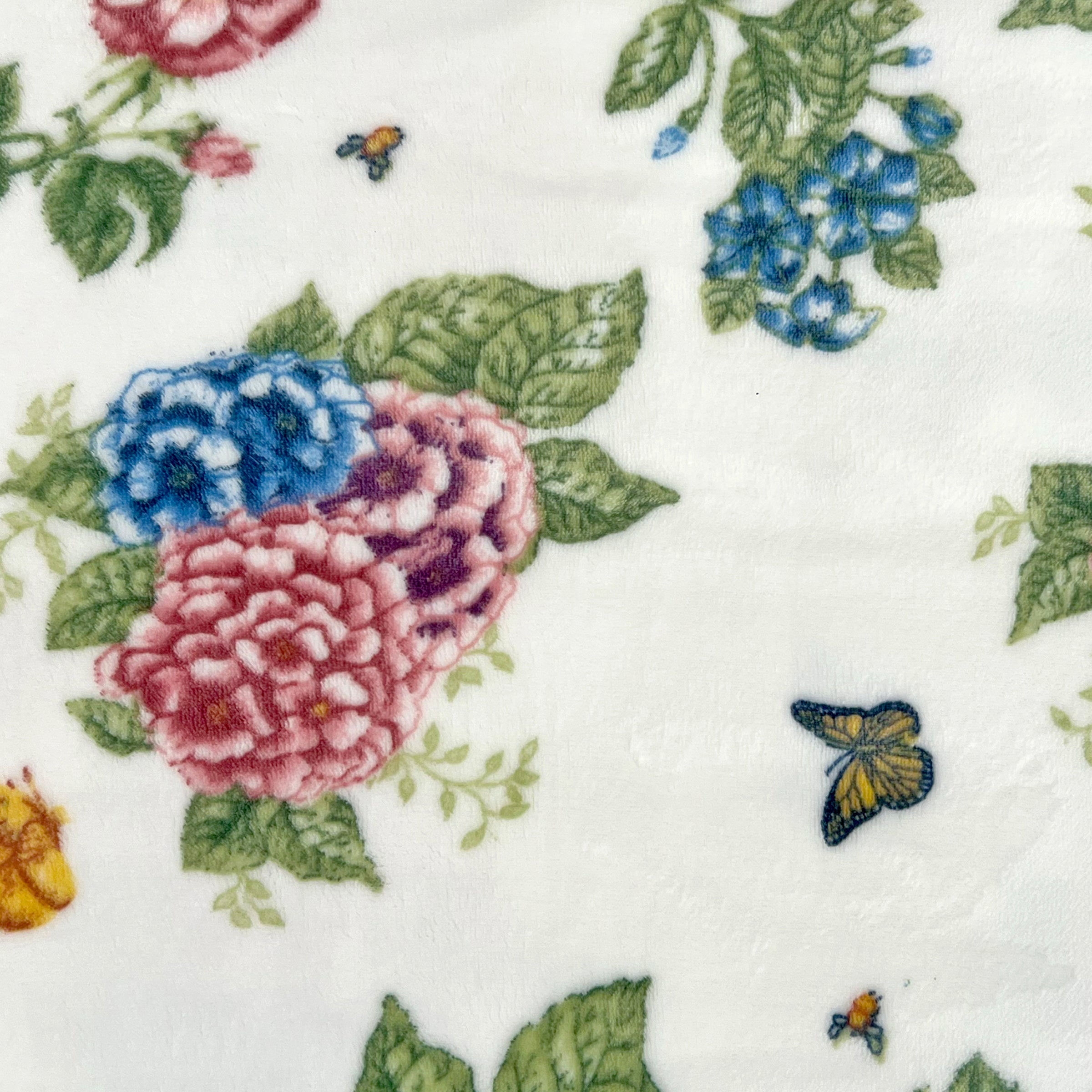 Butterfly Meadow Hydrangea Throw Blanket - Image 6