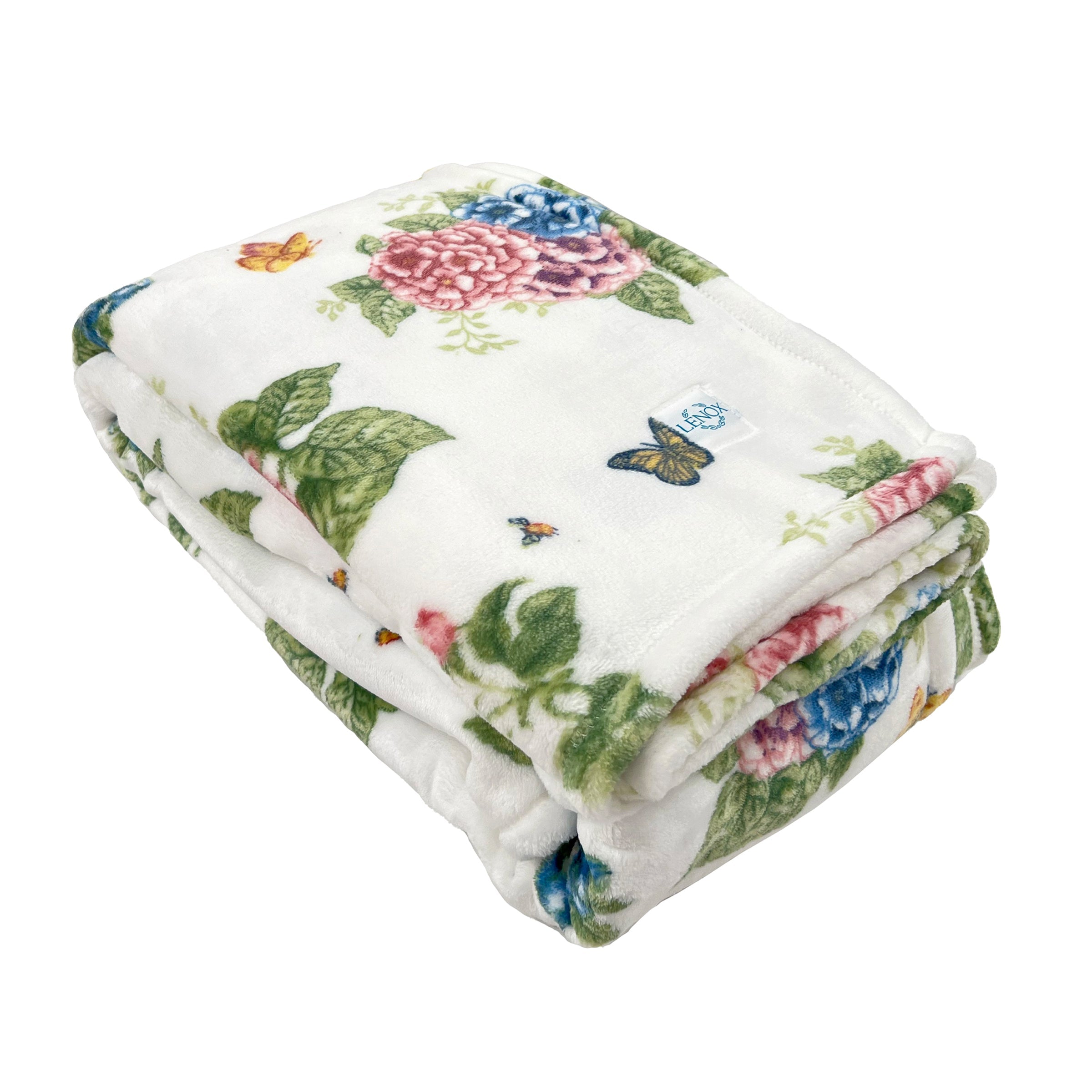 Butterfly Meadow Hydrangea Throw Blanket - Image 3