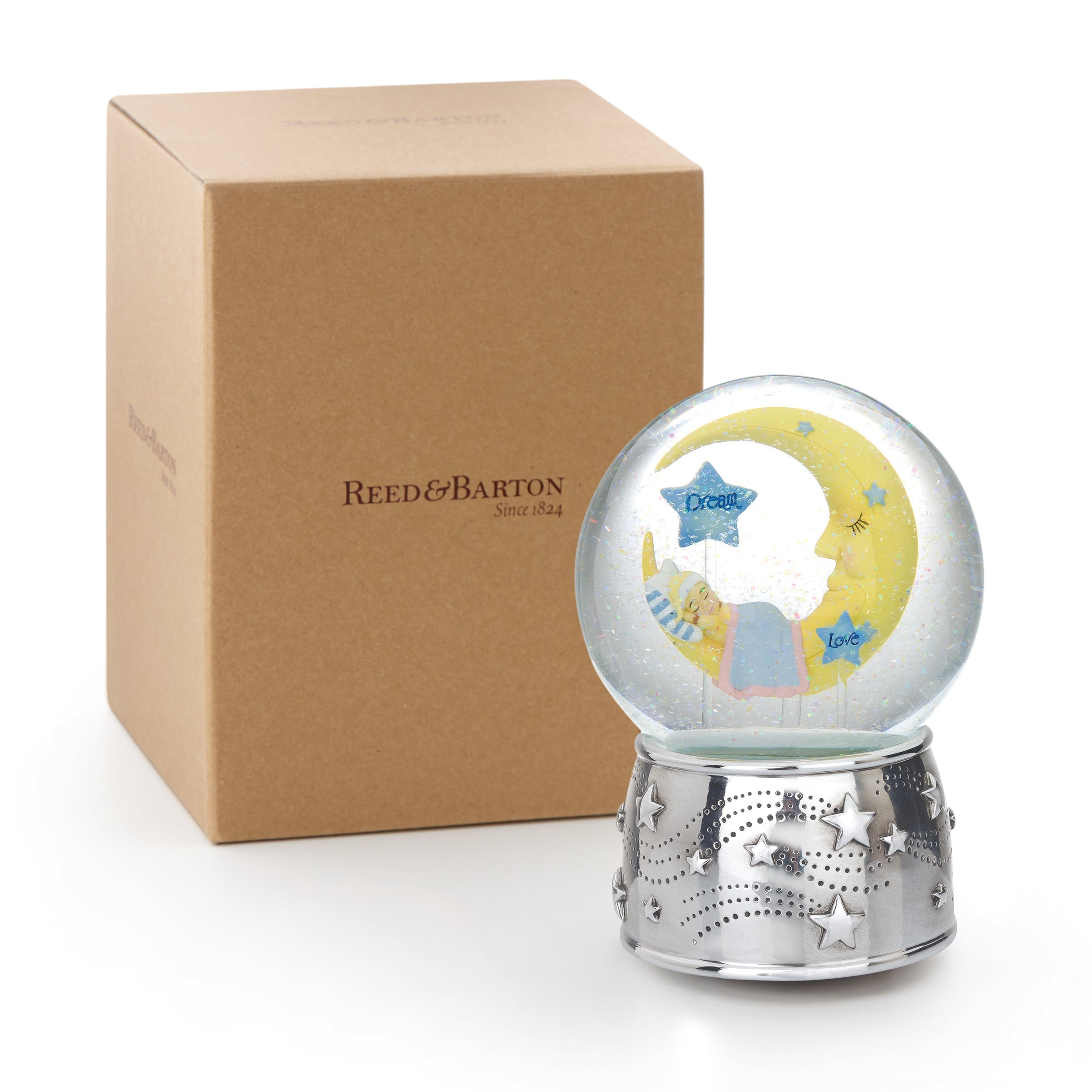 Sweet Dreams Silverplate Musical Snow Globe - Image 3