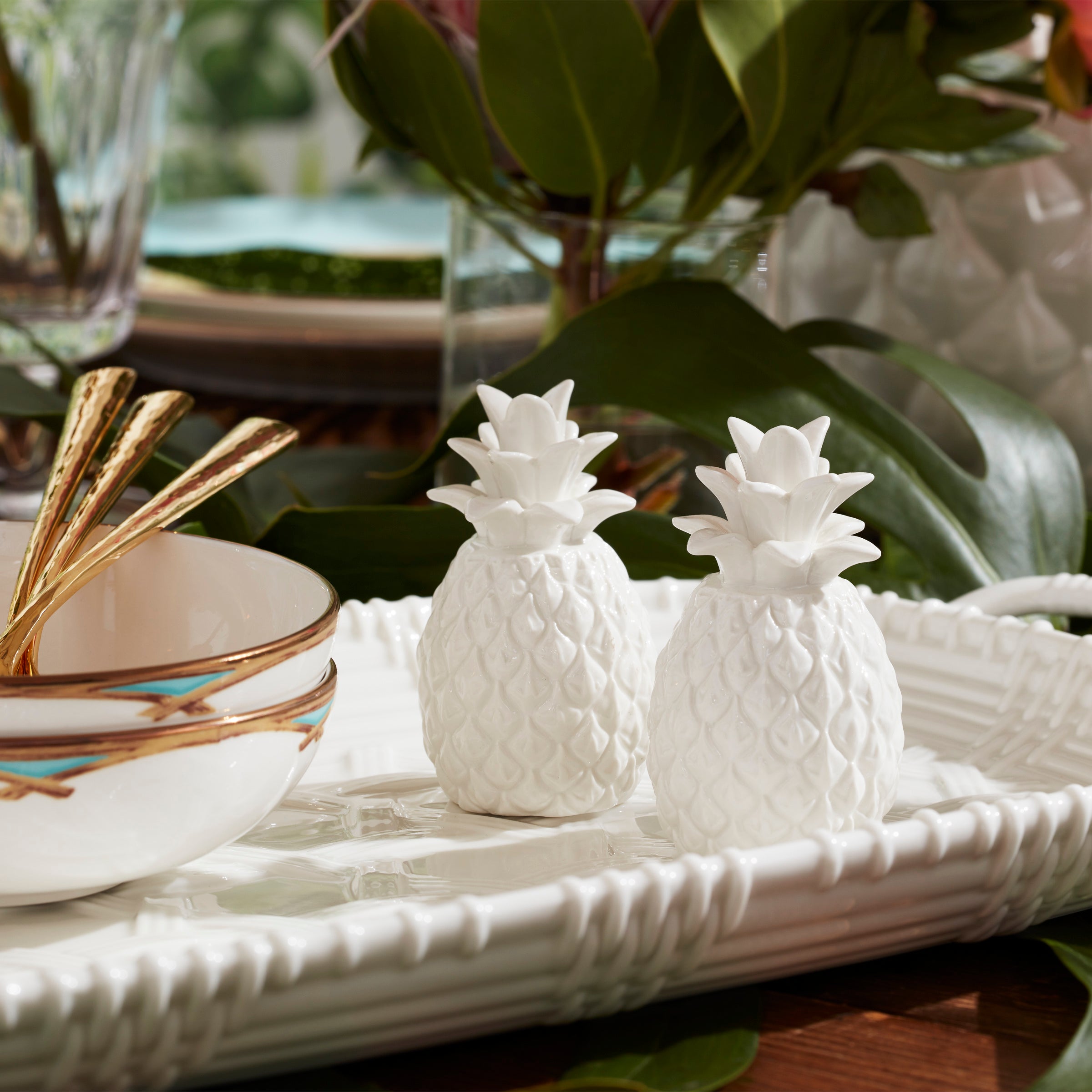 Wicker Creek Pineapple Salt & Pepper Set - Image 3