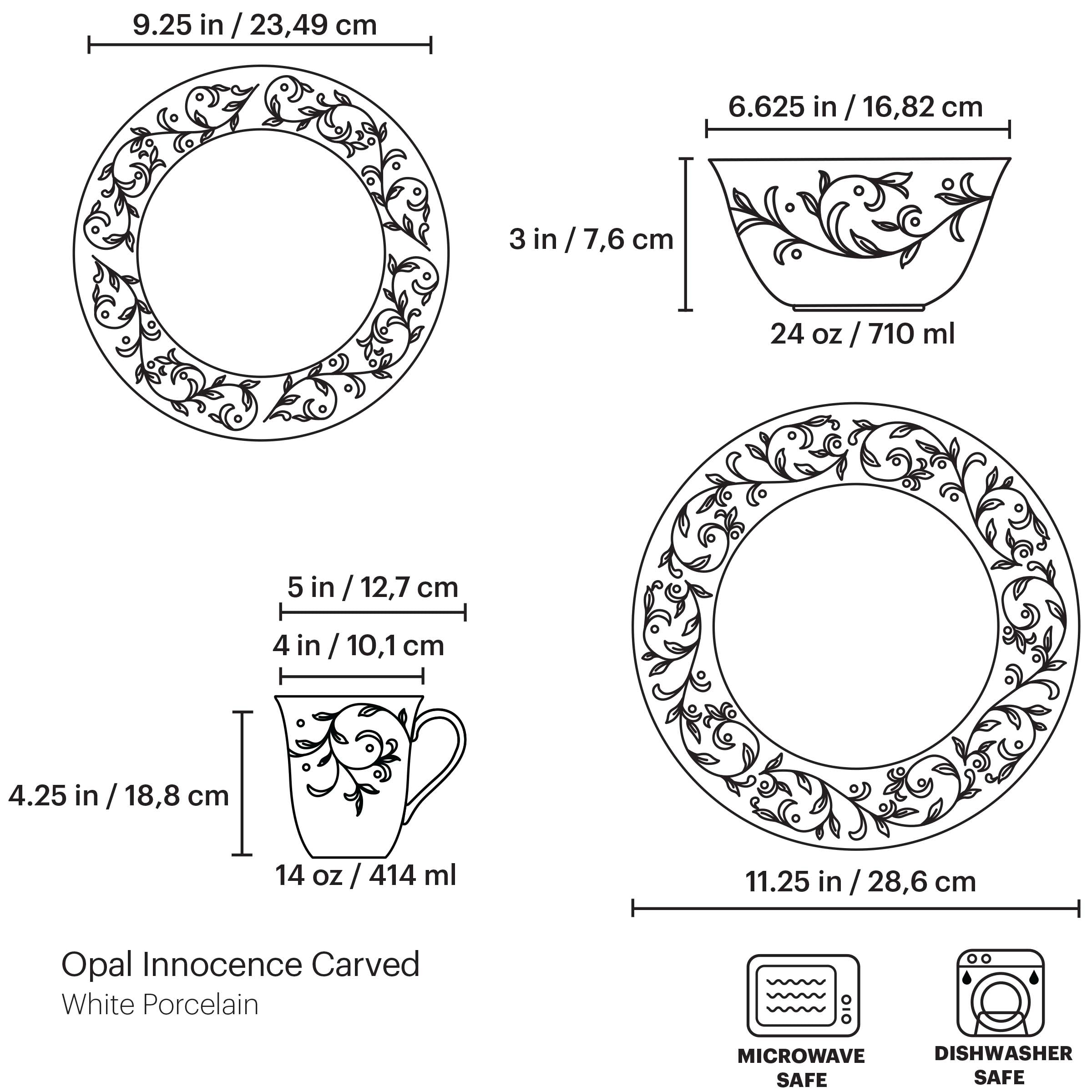 Opal Innocence Carved 4-Piece Place Setting - Image 2