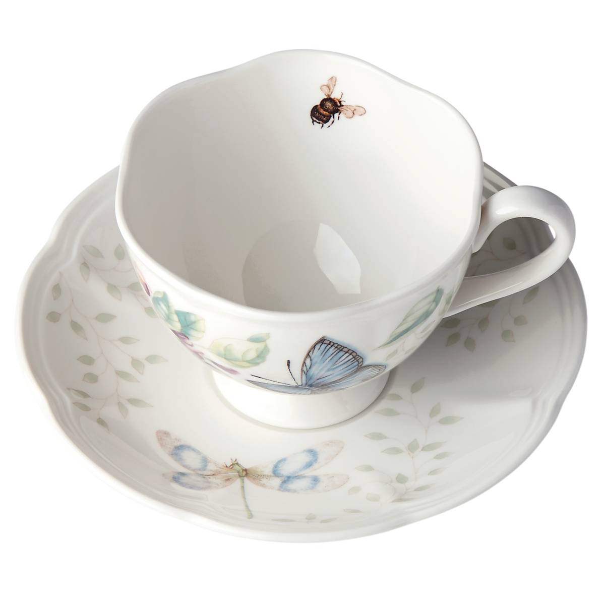 Butterfly Meadow Blue Cup & Saucer - Image 3