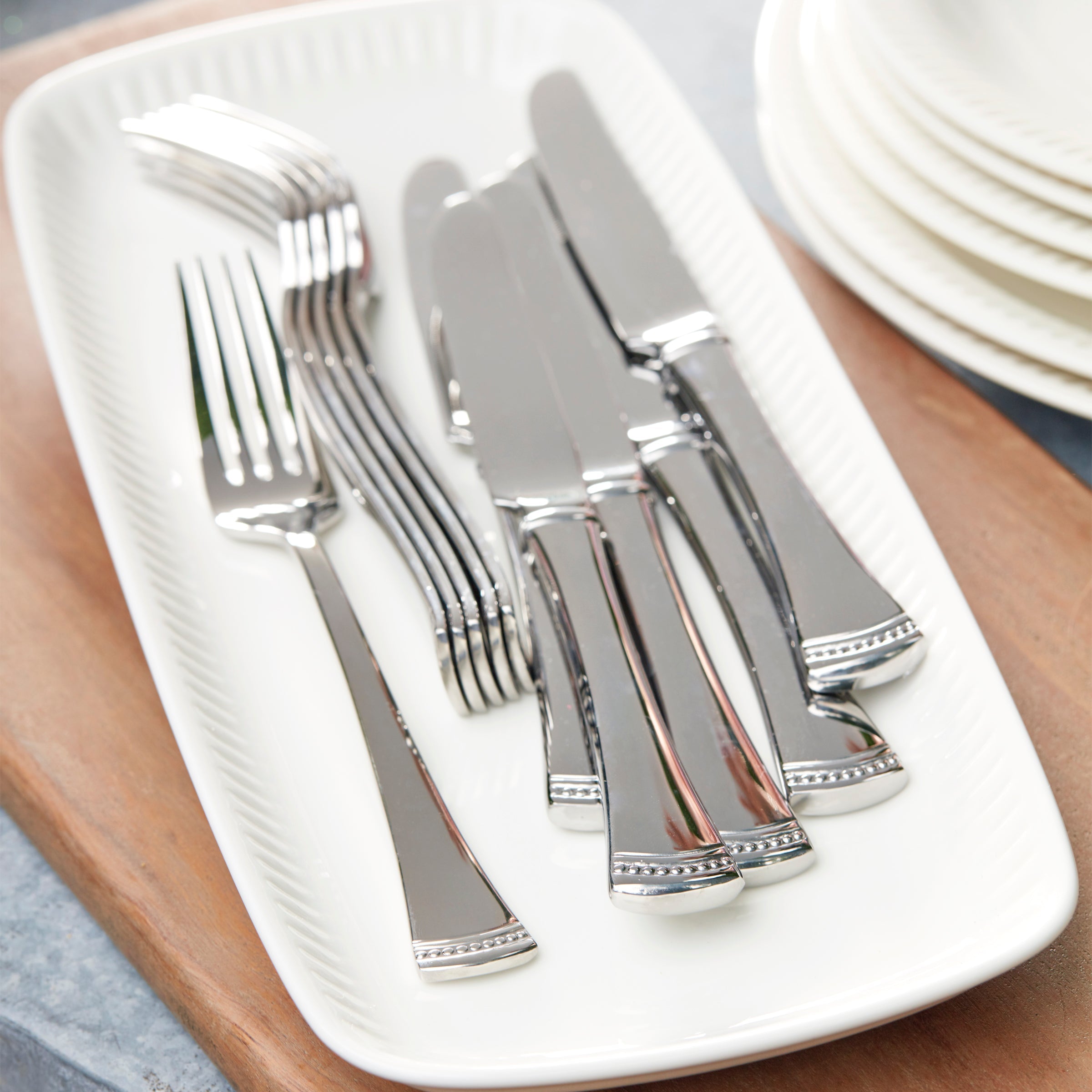 Portola 65-Piece Flatware Set - Image 4