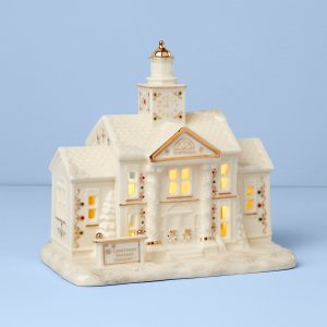 Mistletoe Park Town Hall Lit Figurine