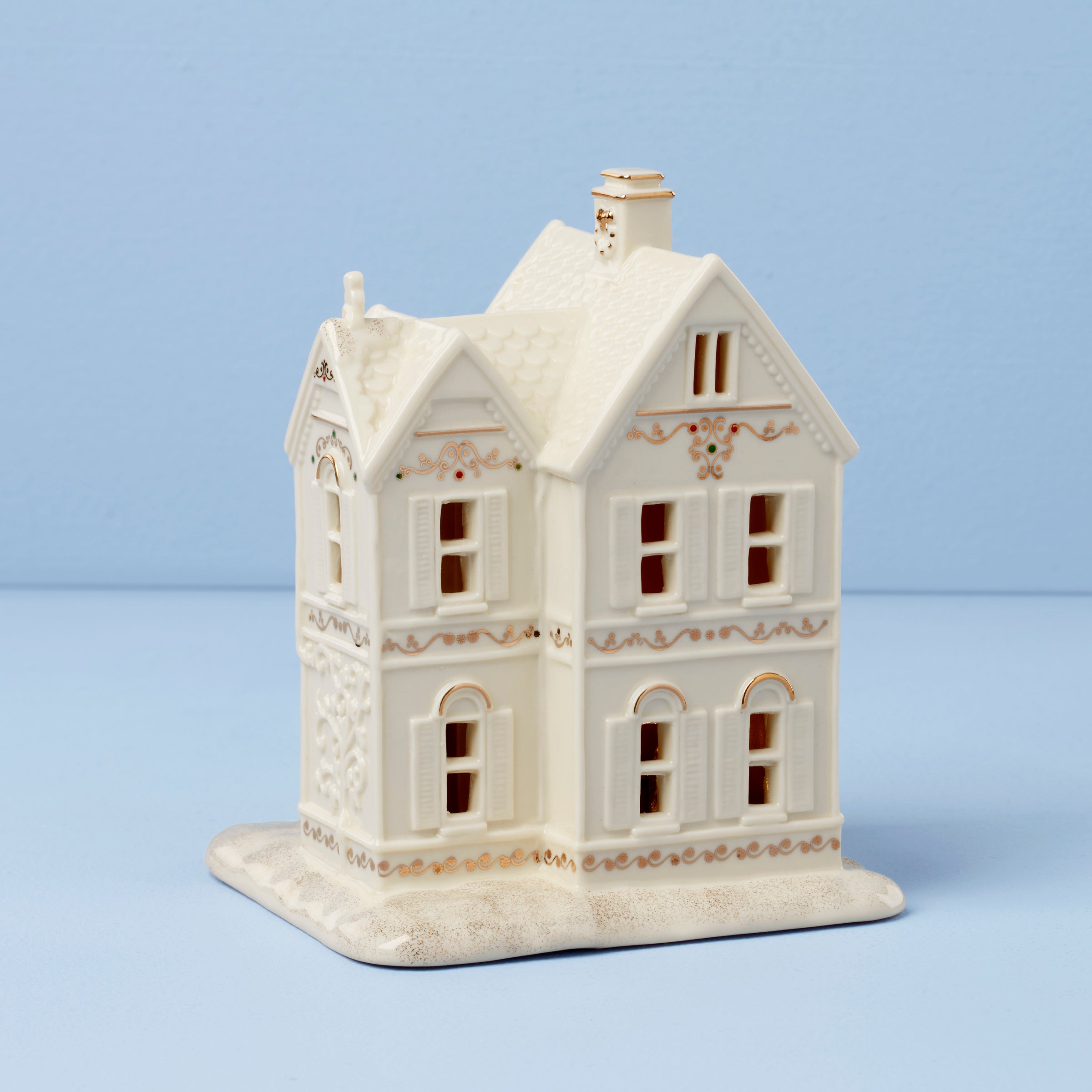 Mistletoe Park Victorian House Lit Figurine - Image 4