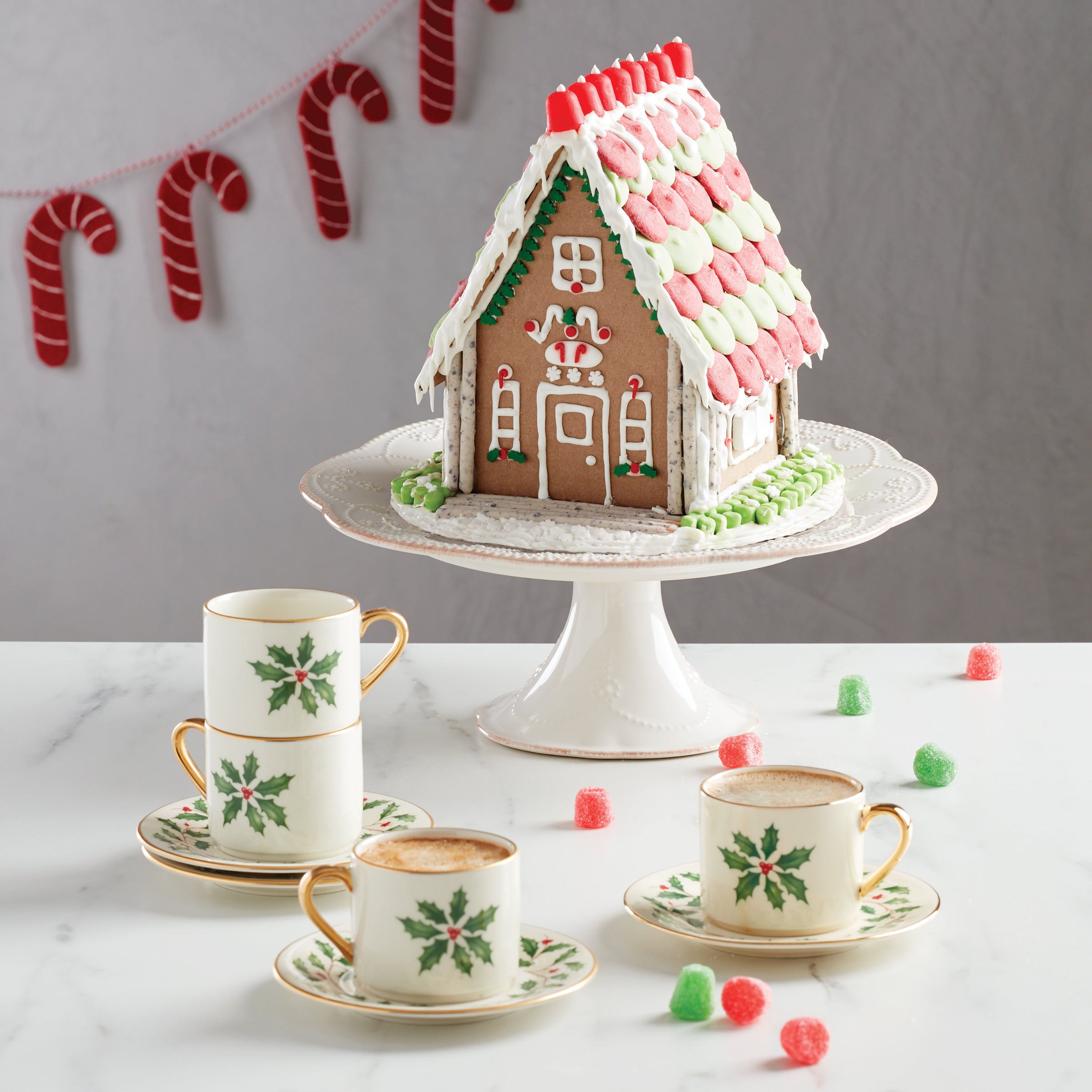 Holiday Espresso Cup & Saucer, Set of 4 - Image 2