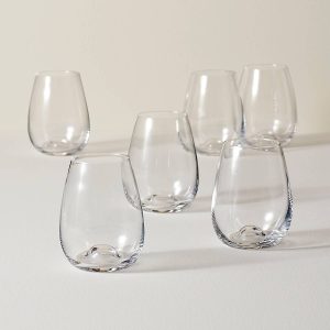 Tuscany Classics Stemless Wine Glasses, Set of 6