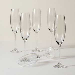 Tuscany Classics Champagne Flute Glasses, Set of 6