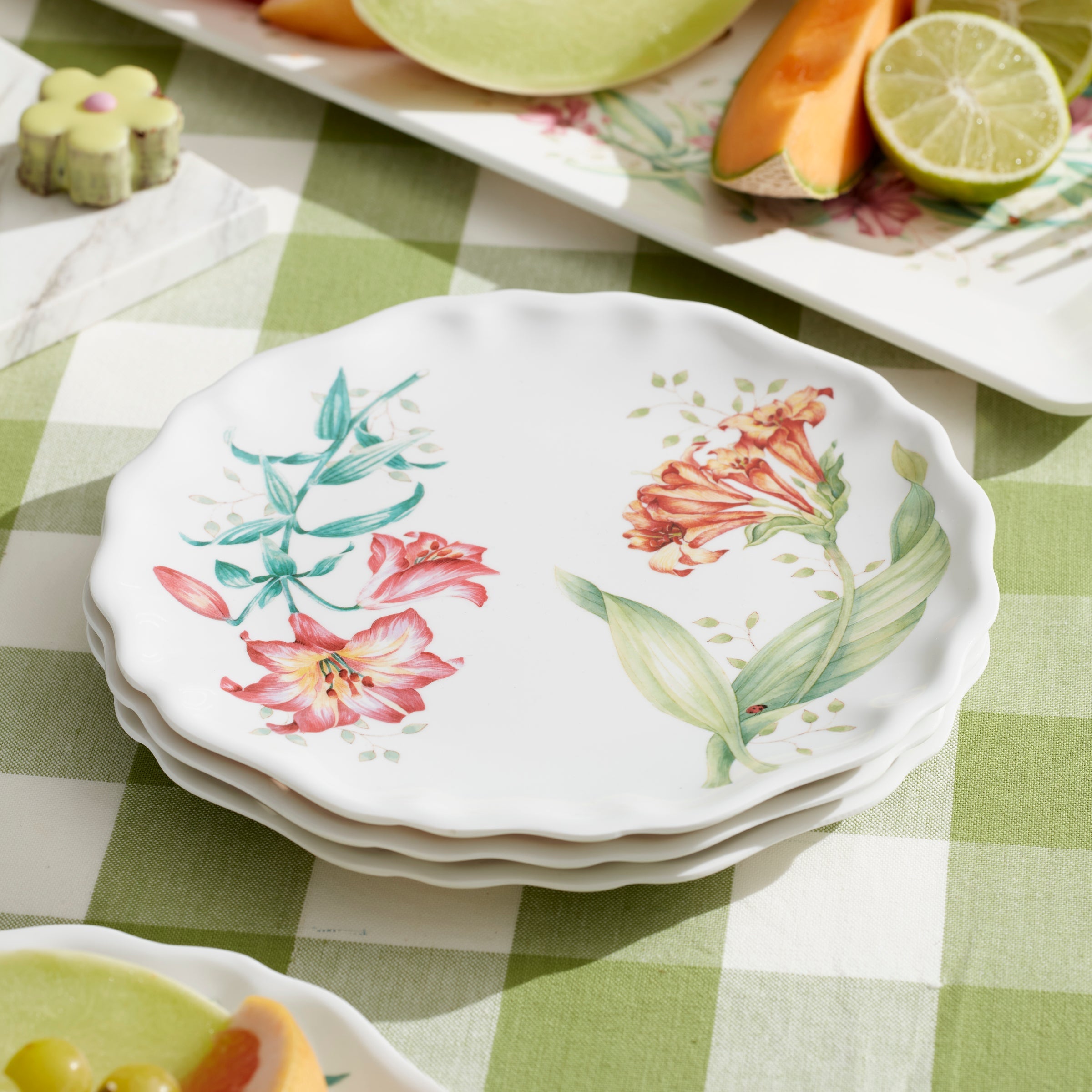 Butterfly Meadow Melamine Accent Plates, Set of 4 - Image 3