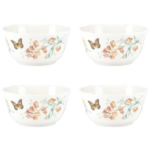 Butterfly Meadow Melamine All-Purpose Bowls, Set of 4