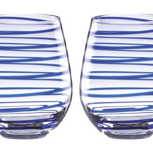 Charlotte Street Stemless Wine Glasses, Set of 2