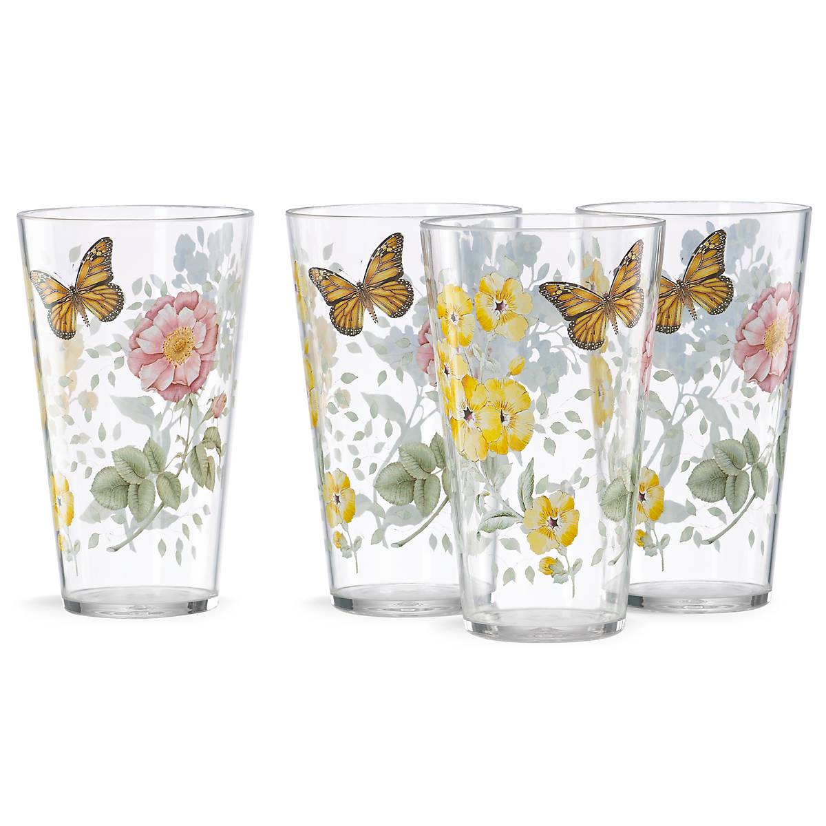 Butterfly Meadow Acrylic Highball Glasses, Set of 4 - Image 2