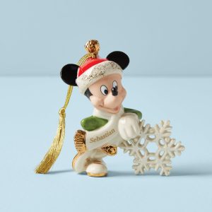 Personalized Mickey Mouse Snowflake Ornament