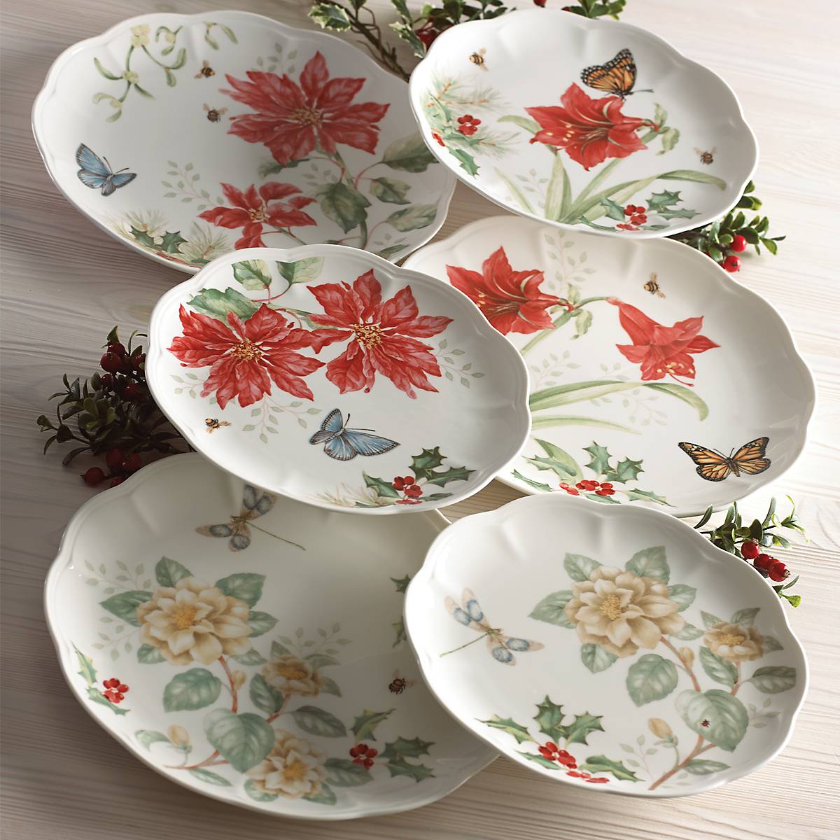 Butterfly Meadow Holiday 18-Piece Dinnerware Set - Image 3