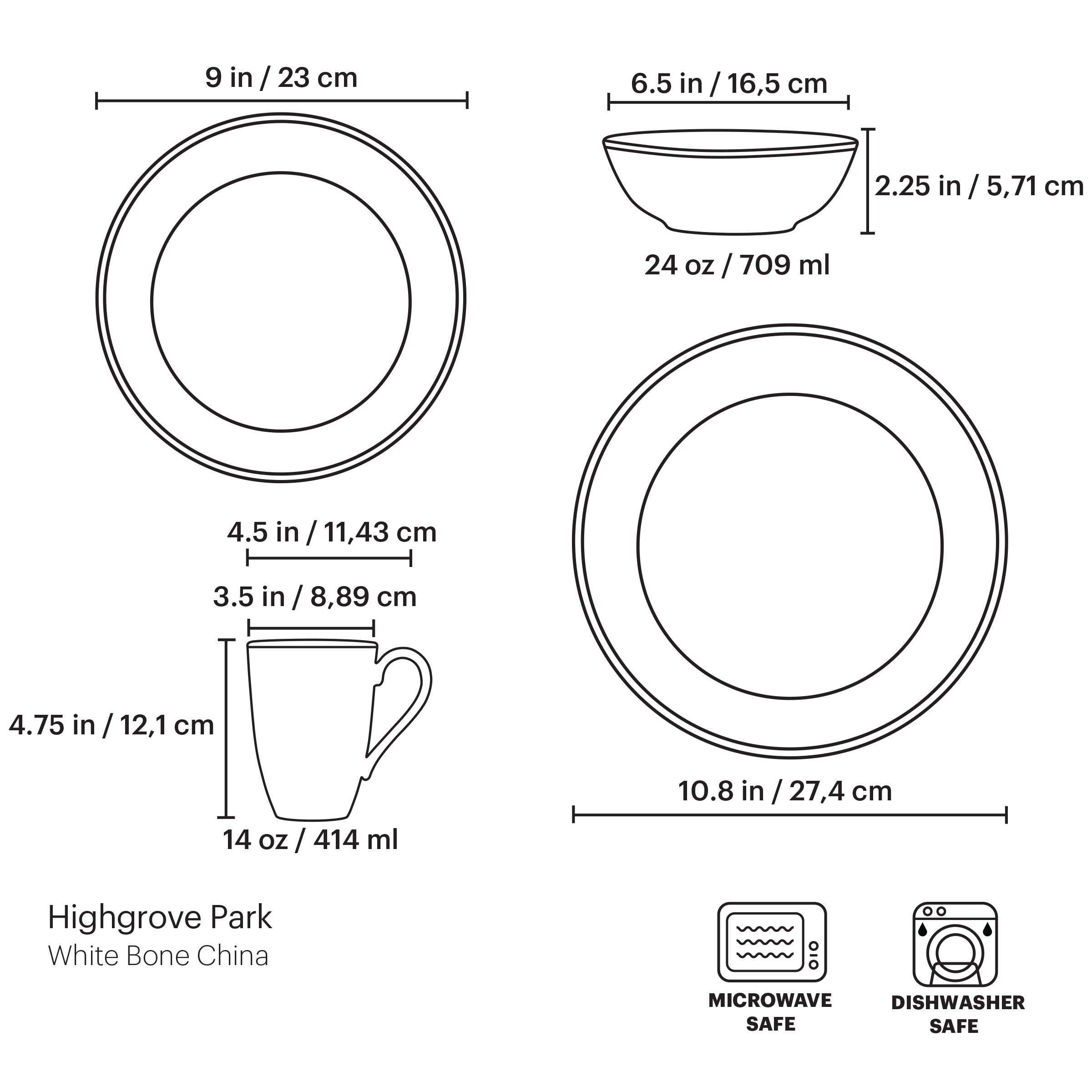 Highgrove Park 4-Piece Place Setting - Image 6