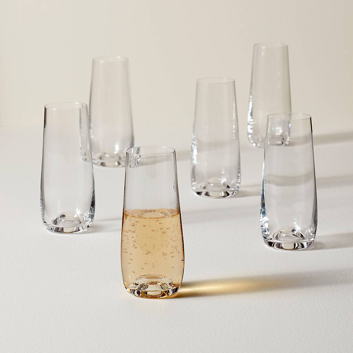 Tuscany Classics Stemless Flute Glasses, Set of 6 - Image 2