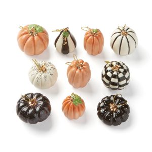 Pumpkin 10-Piece Mini Ornament Set