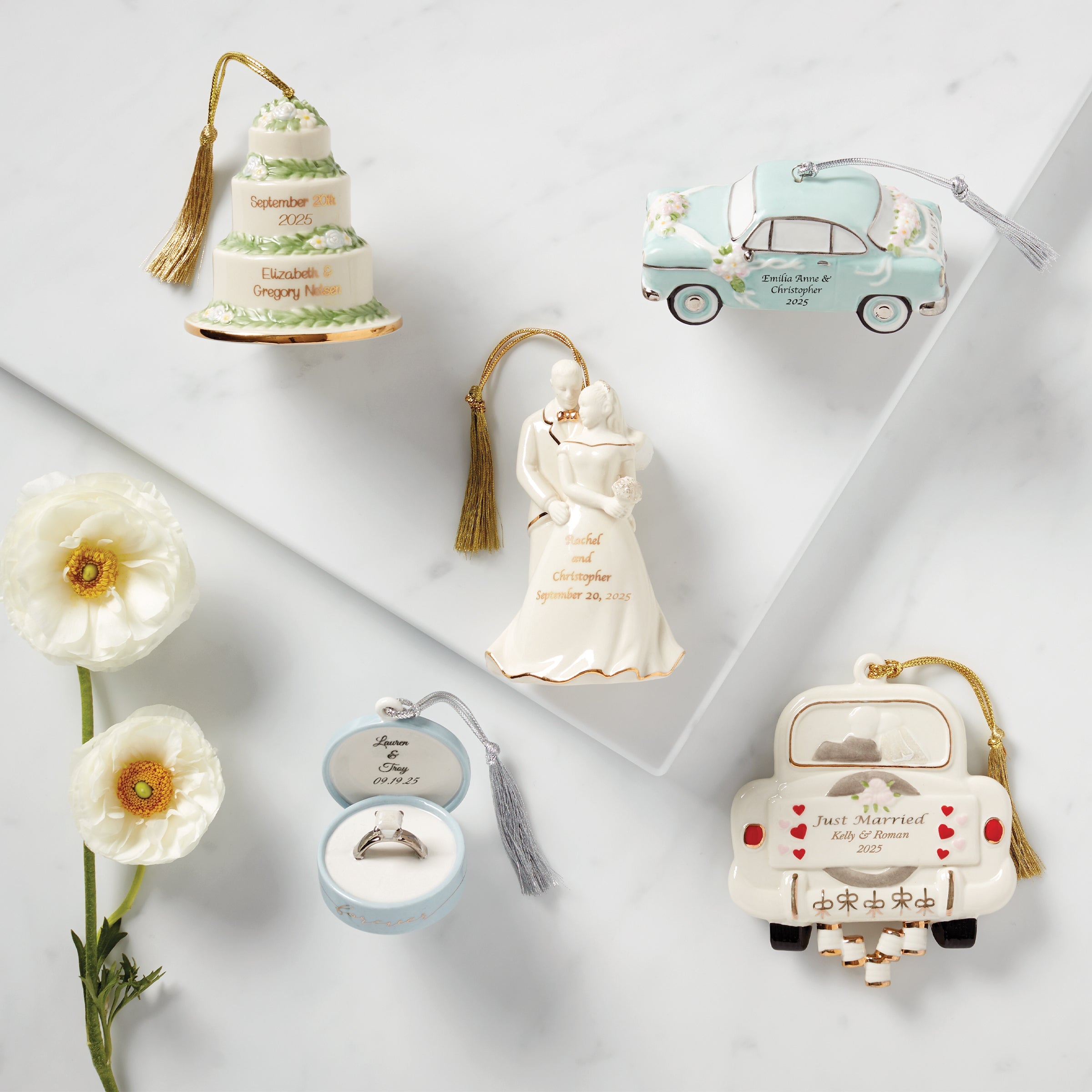 Personalized 1st Christmas Cake Ornament - Image 3