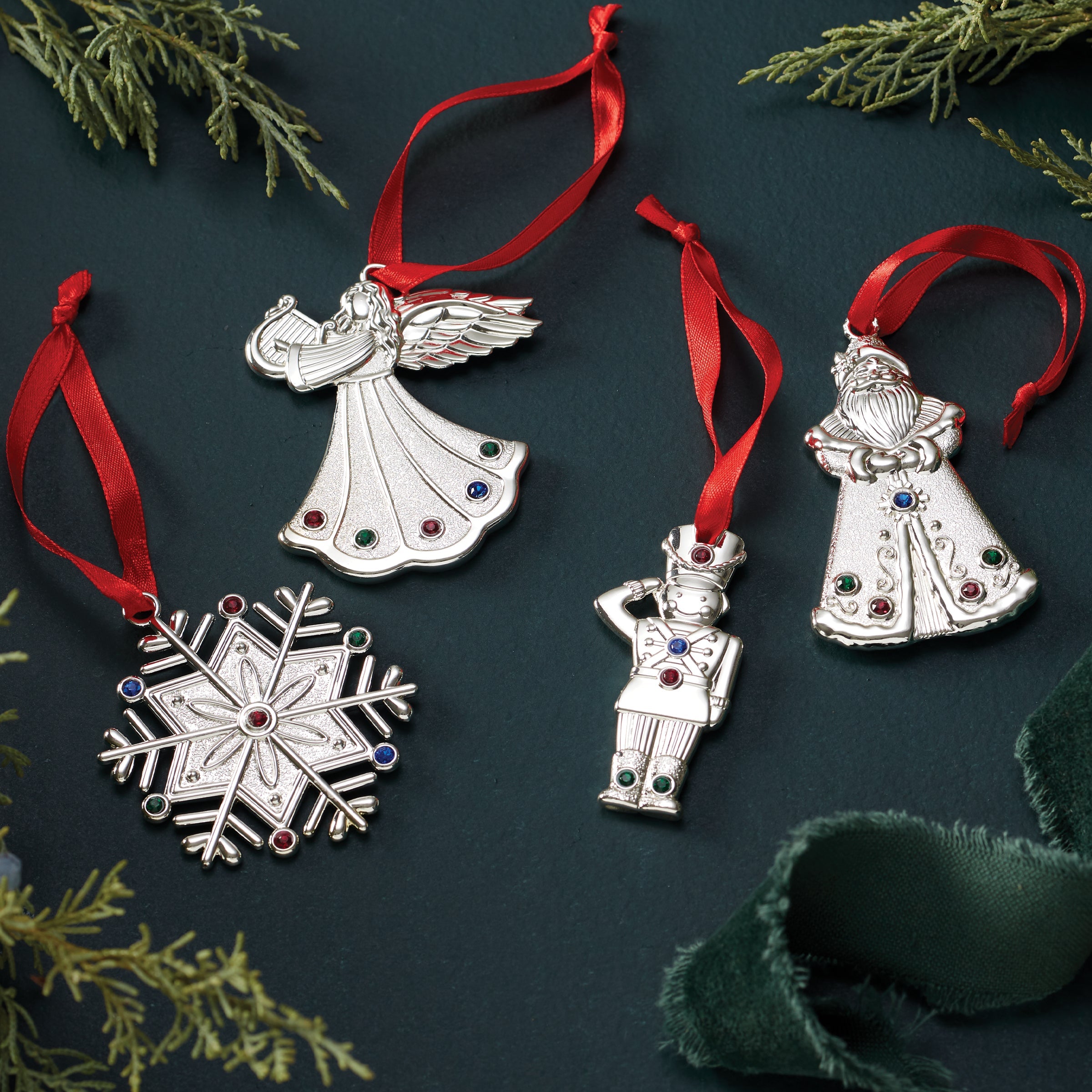 Jeweled Snowflake Charm Ornament - Image 2