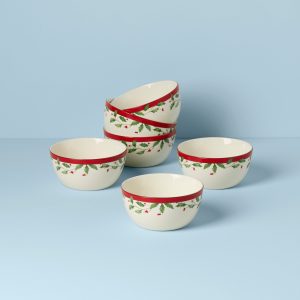 Holiday Dessert Bowls, Set of 6