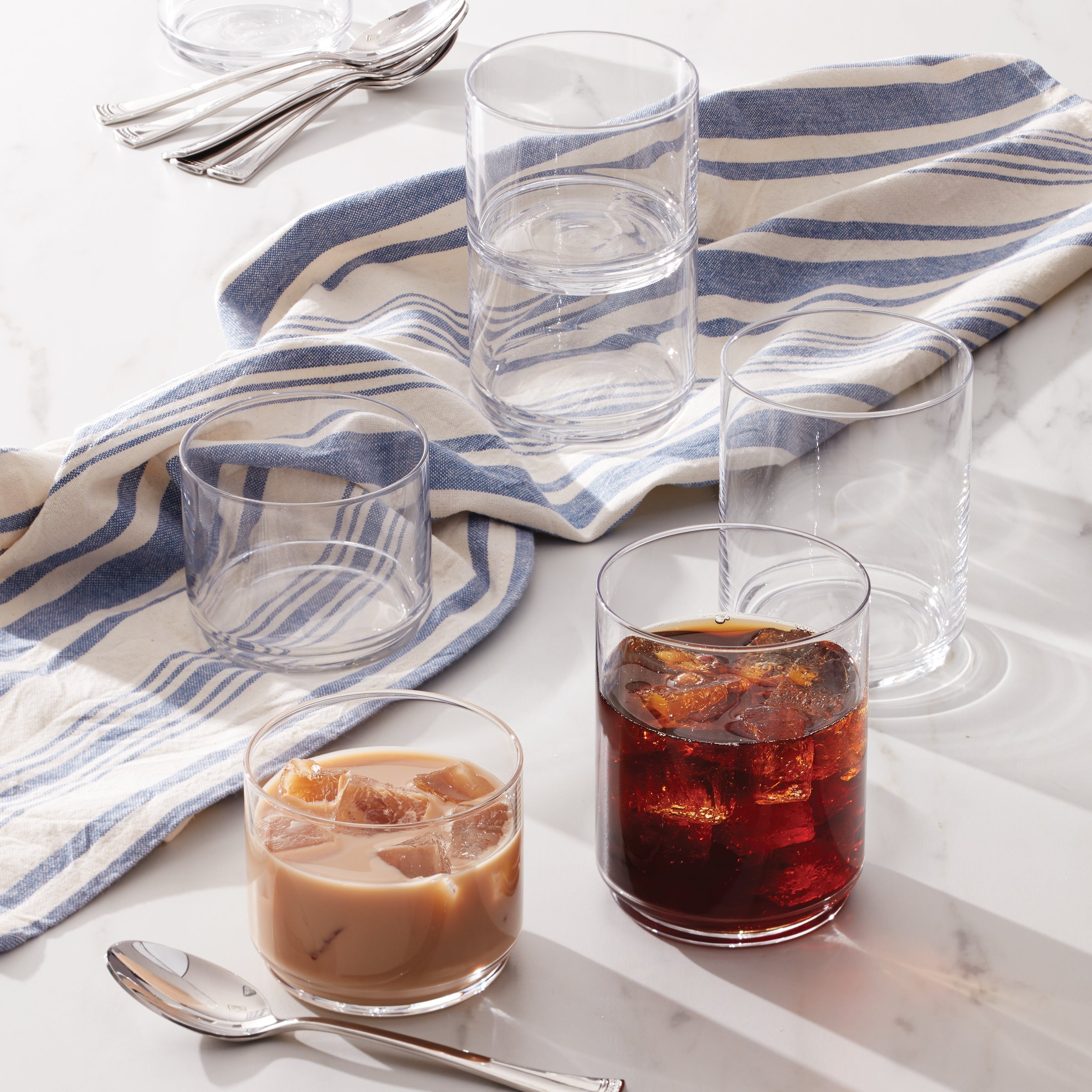 Tuscany Classics Stackable Clear Tall Glasses, Set of 6 - Image 4