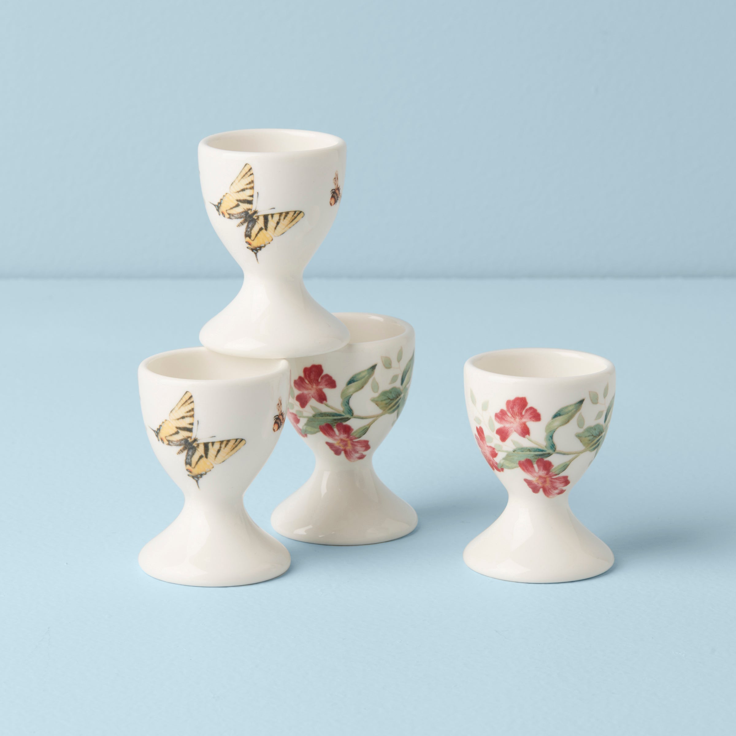Butterfly Meadow Footed Egg Cups, Set Of 4 - Image 2
