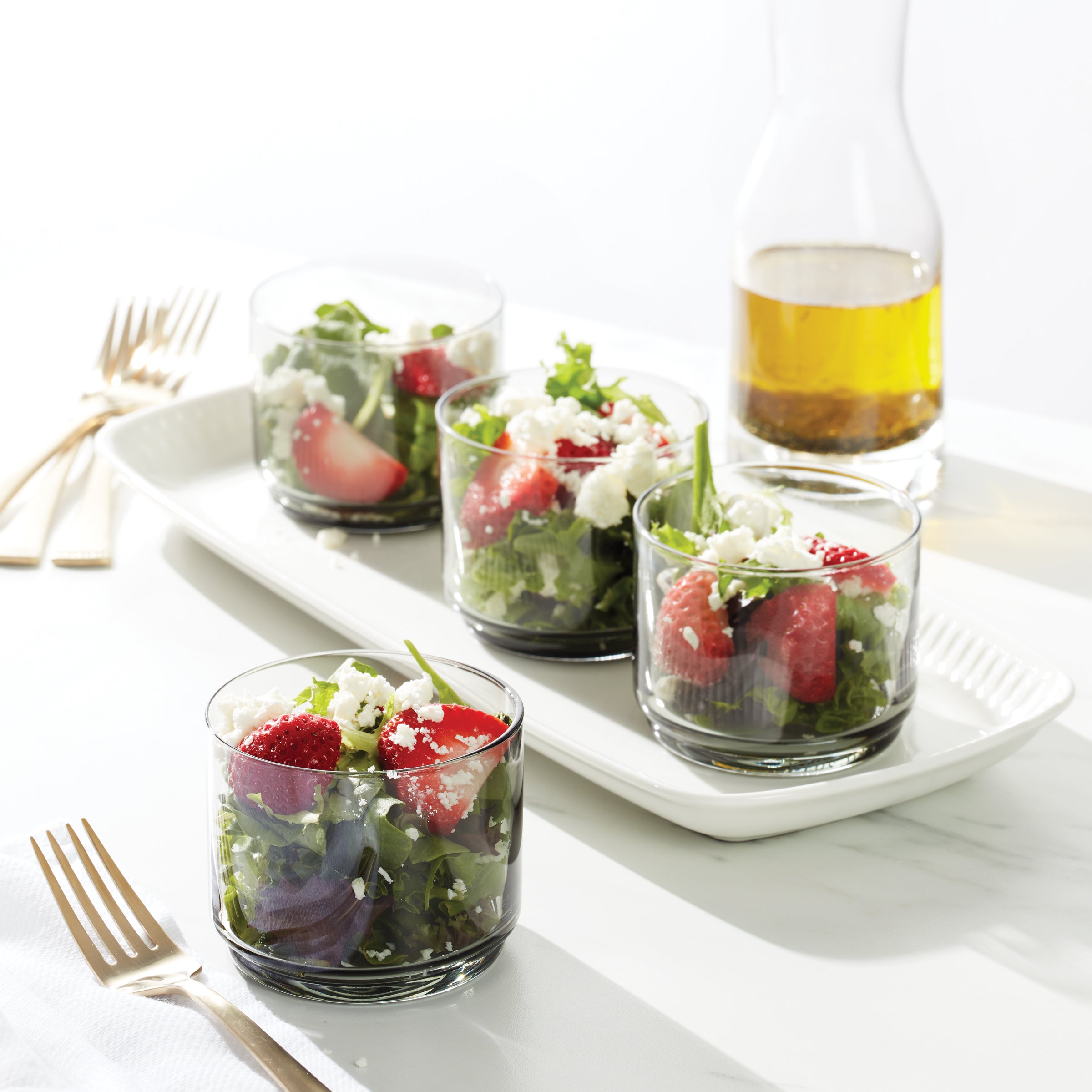 Tuscany Classics Stackable Smoke Short Glasses, Set of 4 - Image 3