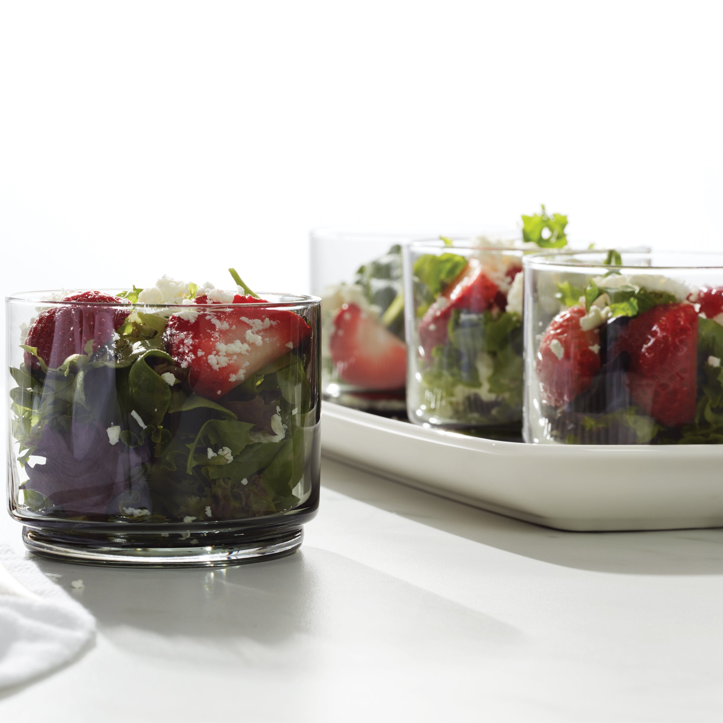 Tuscany Classics Stackable Smoke Short Glasses, Set of 4 - Image 4
