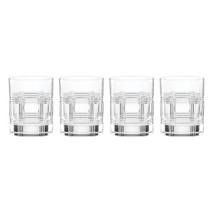 Hudson Crystal Double Old-Fashioned Glasses, Set of 4