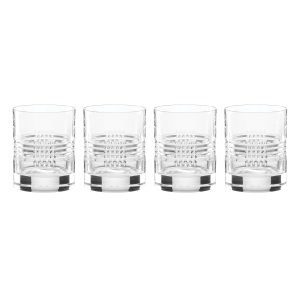 Sloane Crystal Double Old-Fashioned Glasses, Set of 4