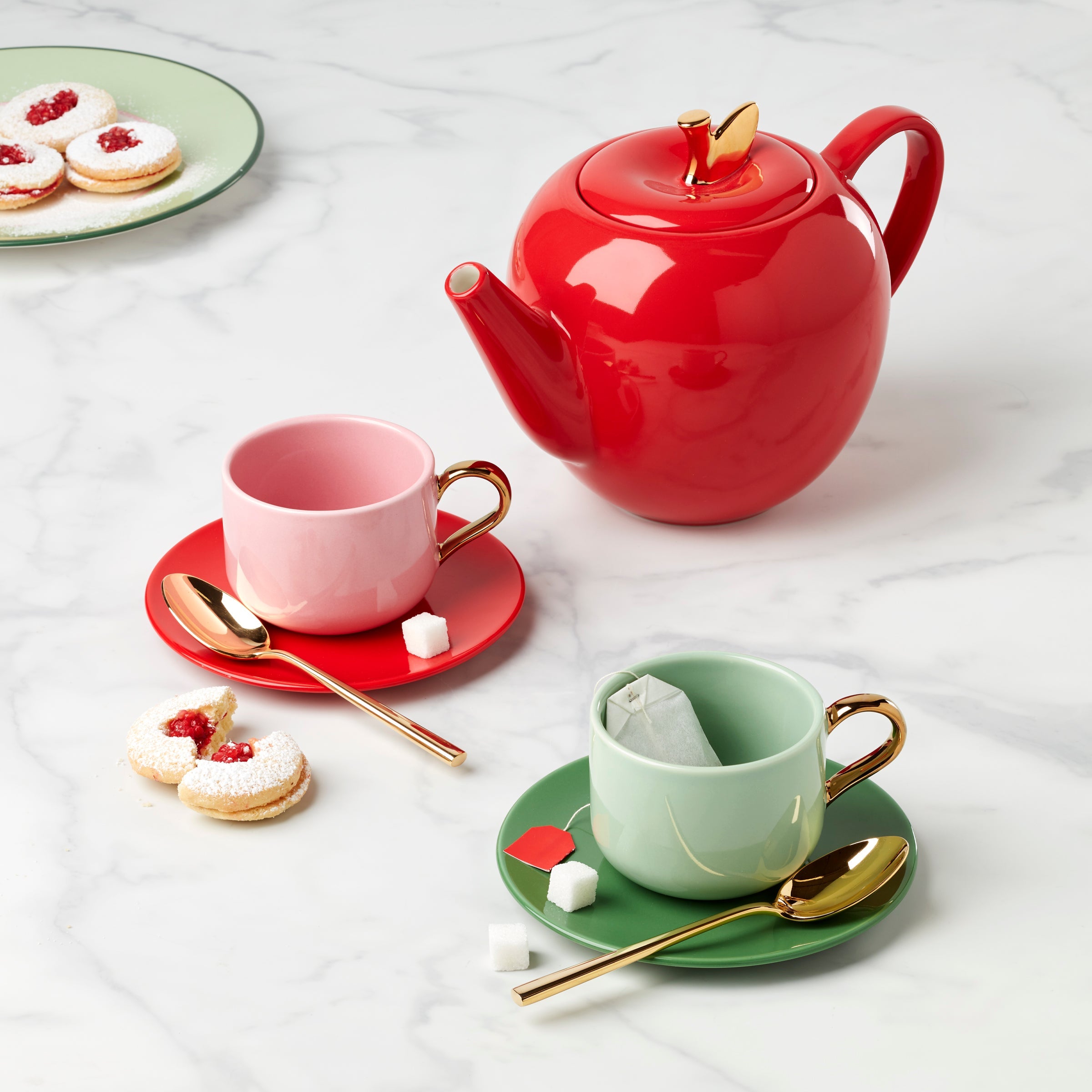 Make It Pop 8-Piece Cup & Saucer Set - Image 4