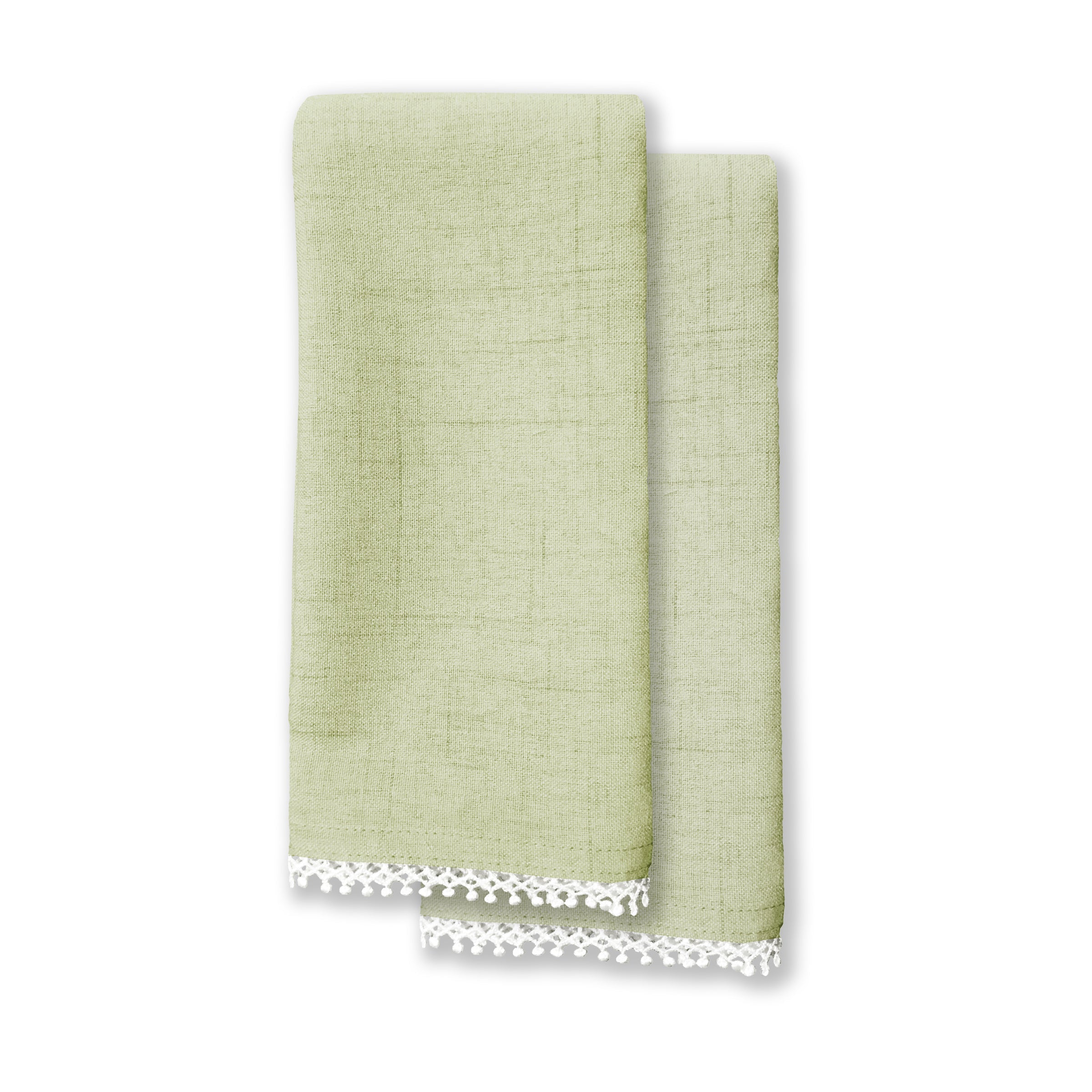 French Perle Pistachio Napkin, Set of 2 - Image 2