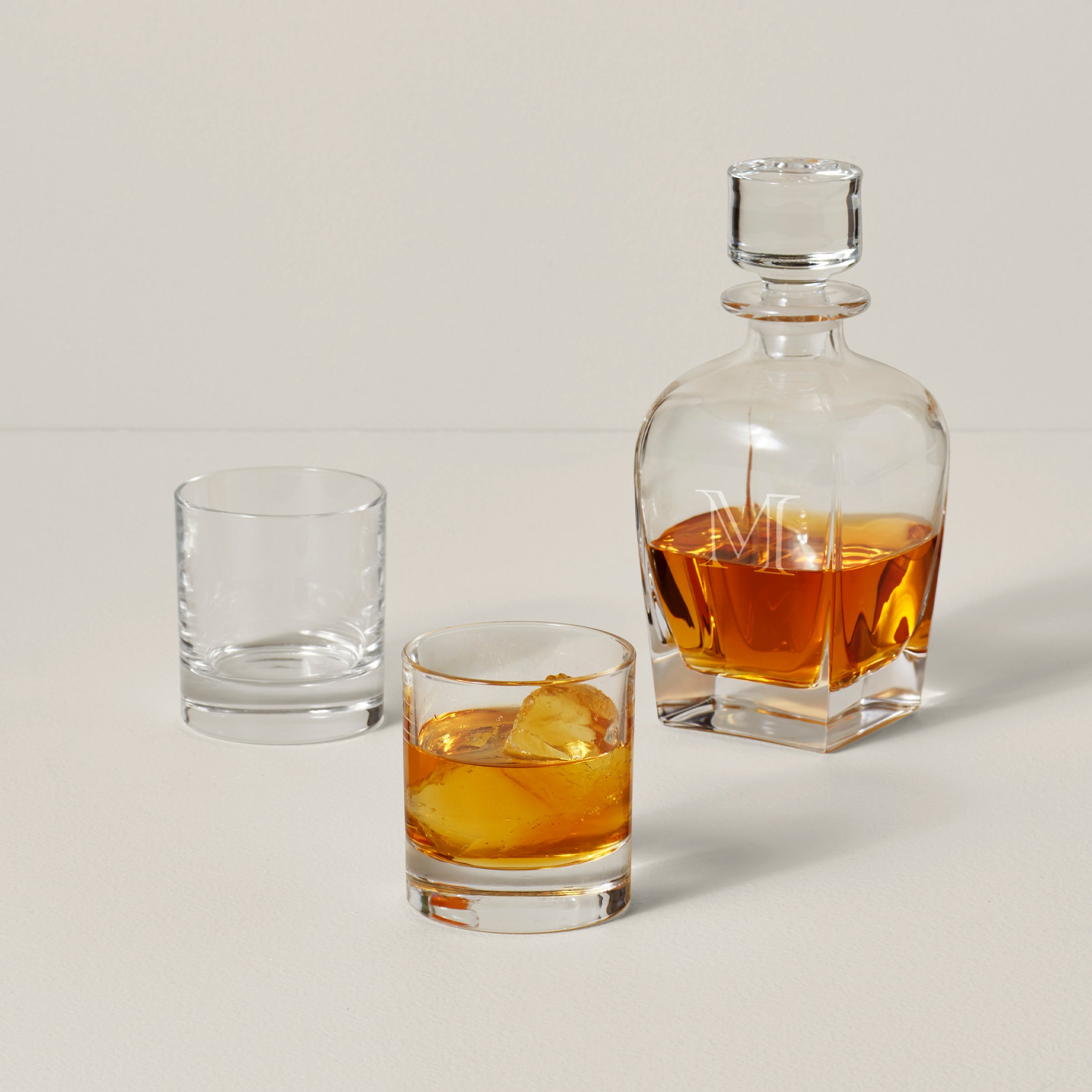Personalized Tuscany Classics 3-Piece Whiskey Decanter & Glass Set - Image 2