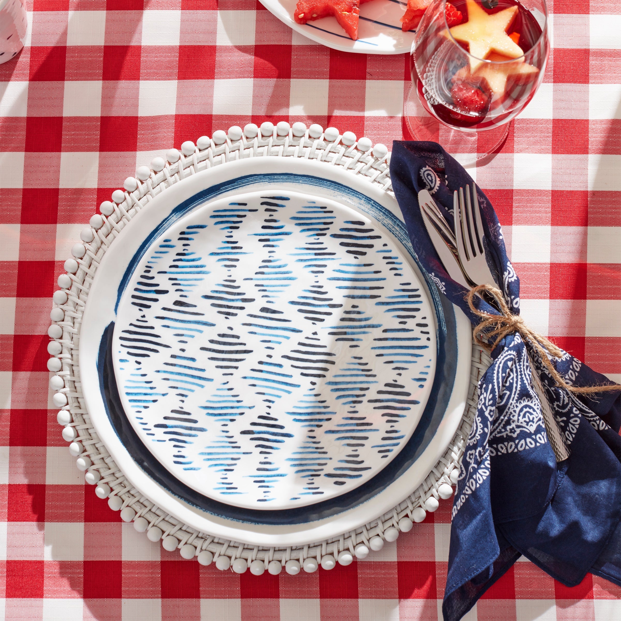 Blue Bay Melamine Dinner Plates, Set of 4 - Image 2