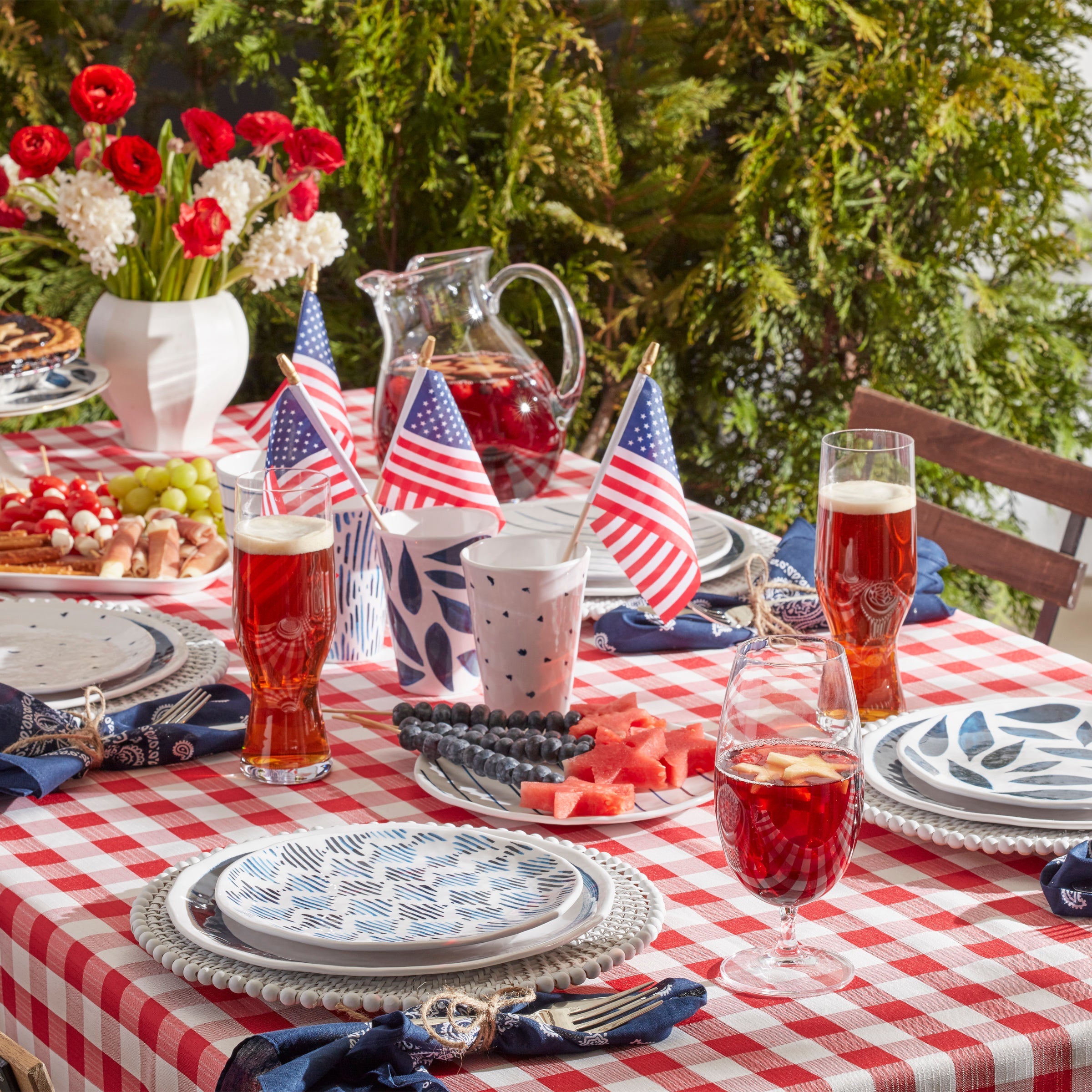 Blue Bay Melamine Dinner Plates, Set of 4 - Image 4