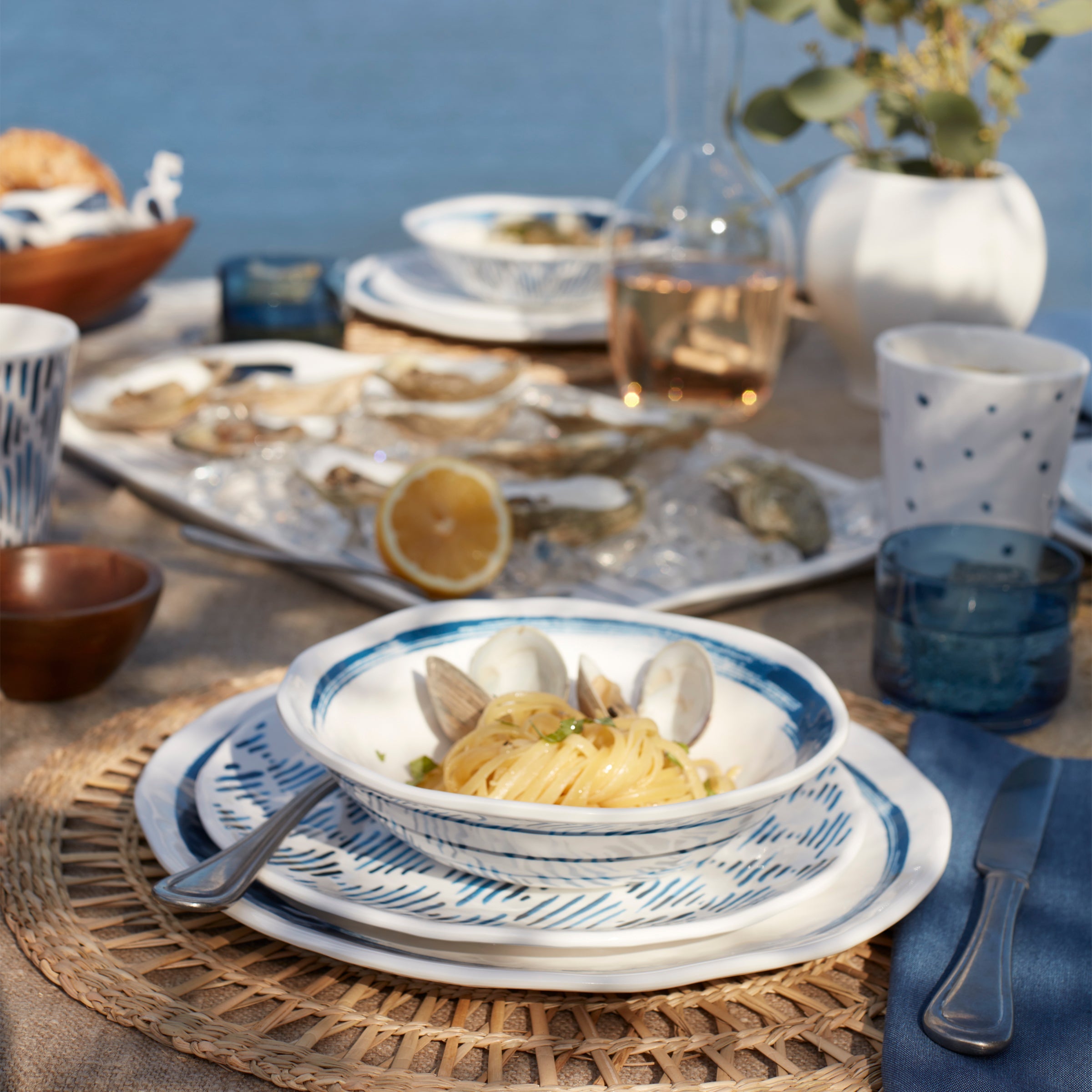 Blue Bay Melamine Dinner Plates, Set of 4 - Image 7