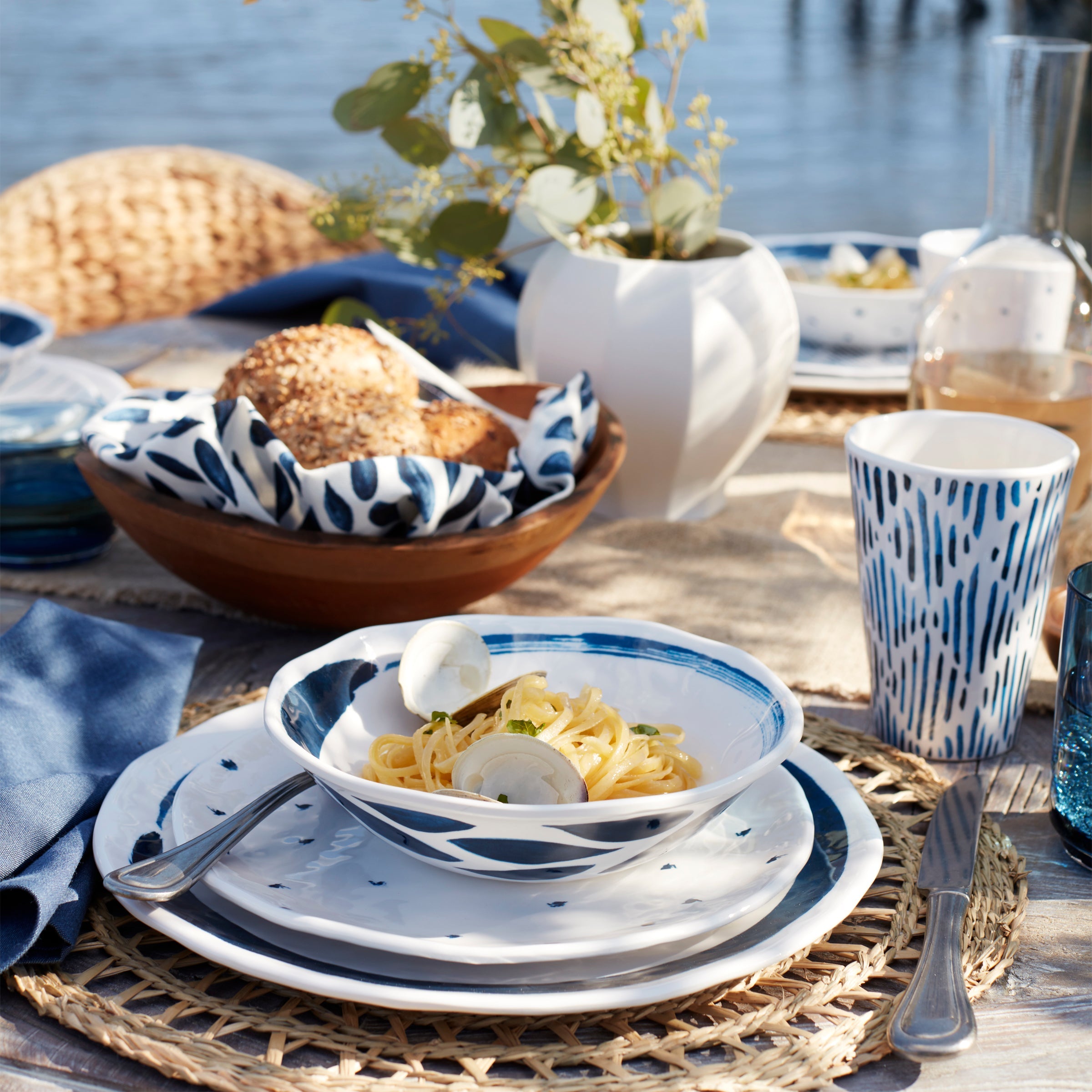 Blue Bay Melamine Dinner Plates, Set of 4 - Image 9