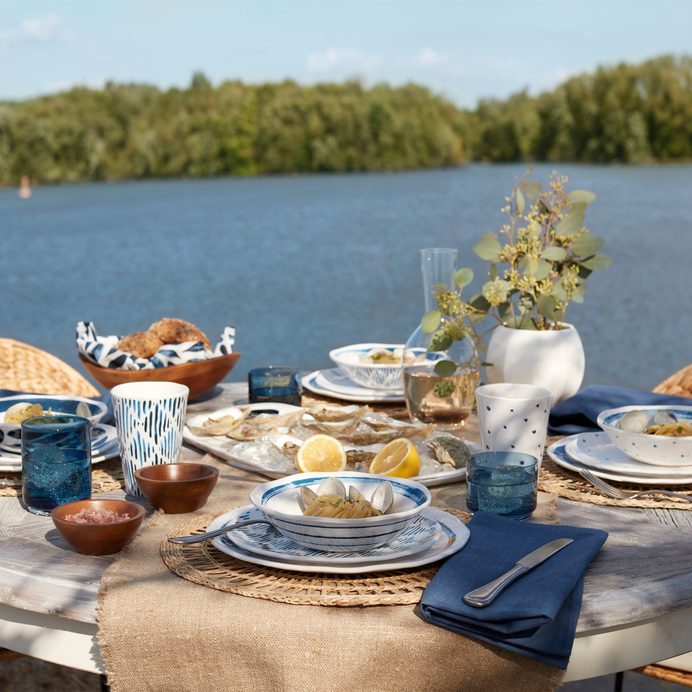 Blue Bay Melamine Dinner Plates, Set of 4 - Image 8