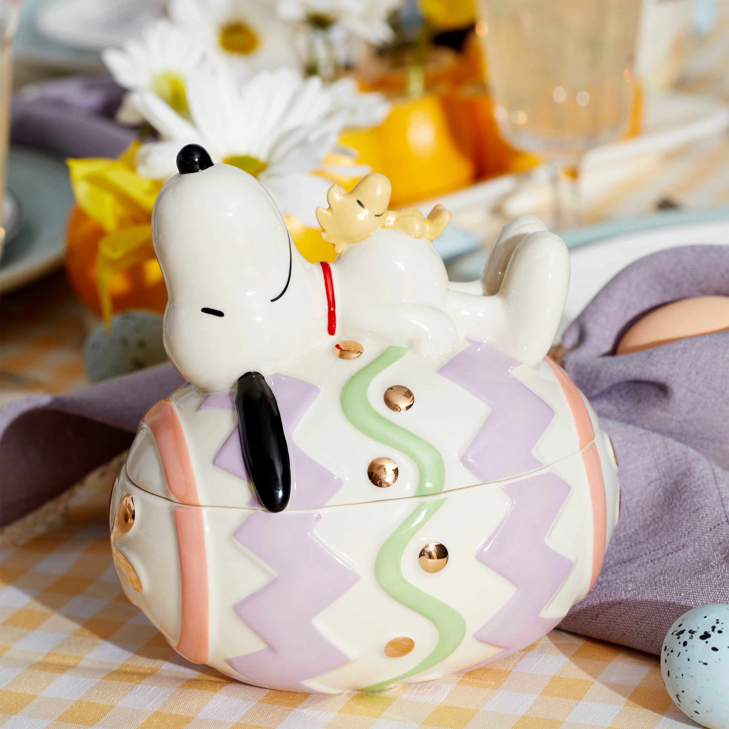 Snoopy Easter Covered Candy Dish - Image 2