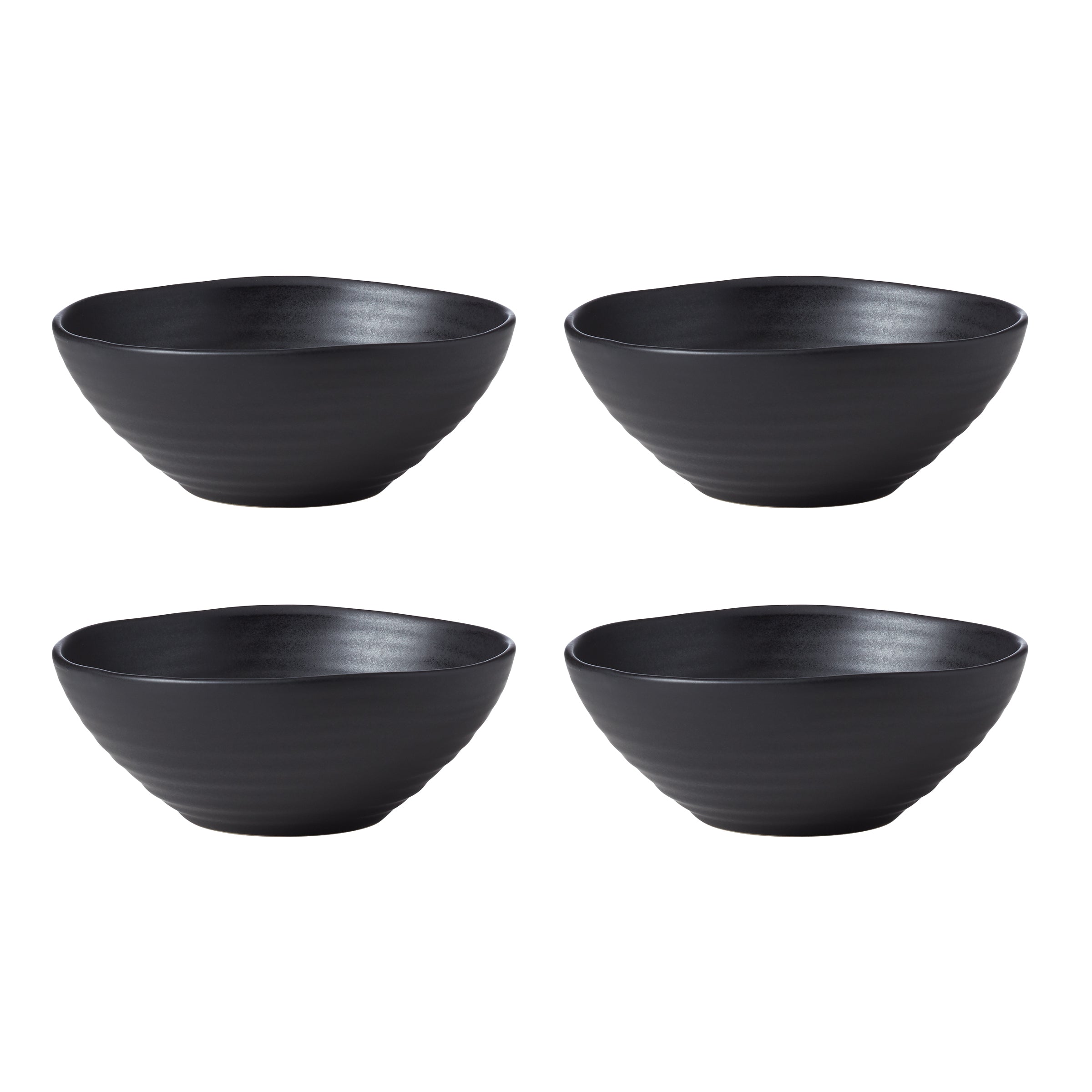 Ridge Black 12-Piece Dinnerware Set - Image 9