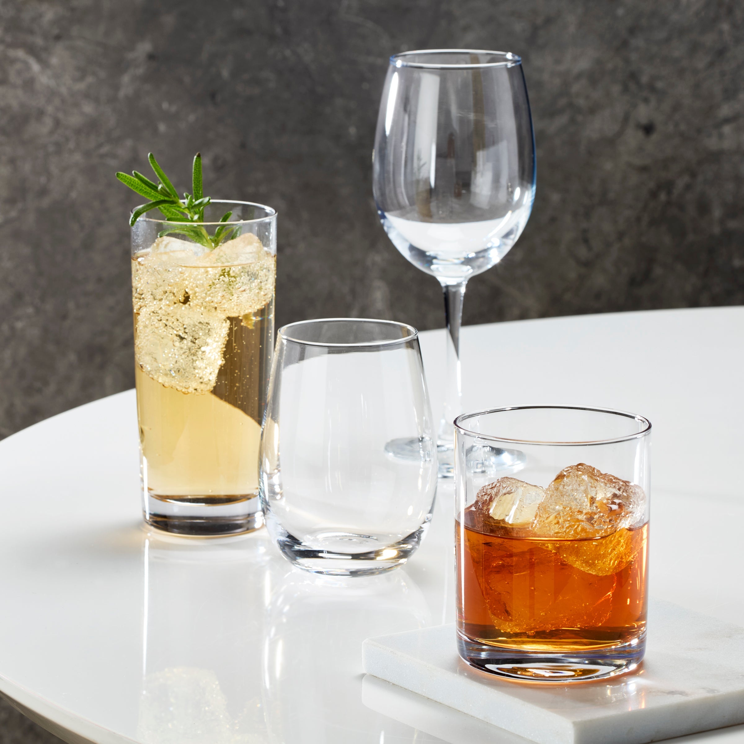 5 O'Clock Double Old-Fashioned Glasses, Set of 4 - Image 2