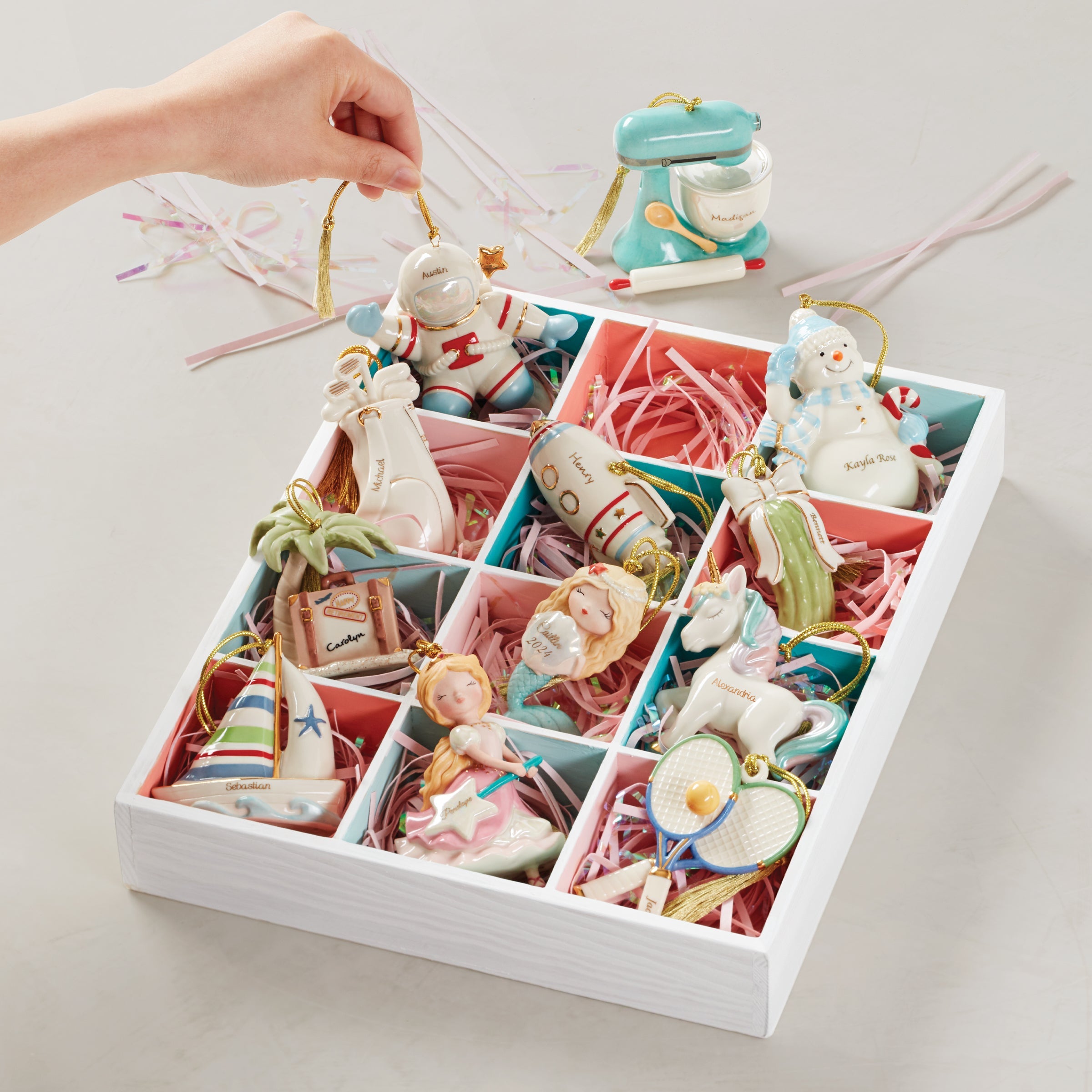 Personalized Prancing Unicorn Ornament - Image 2