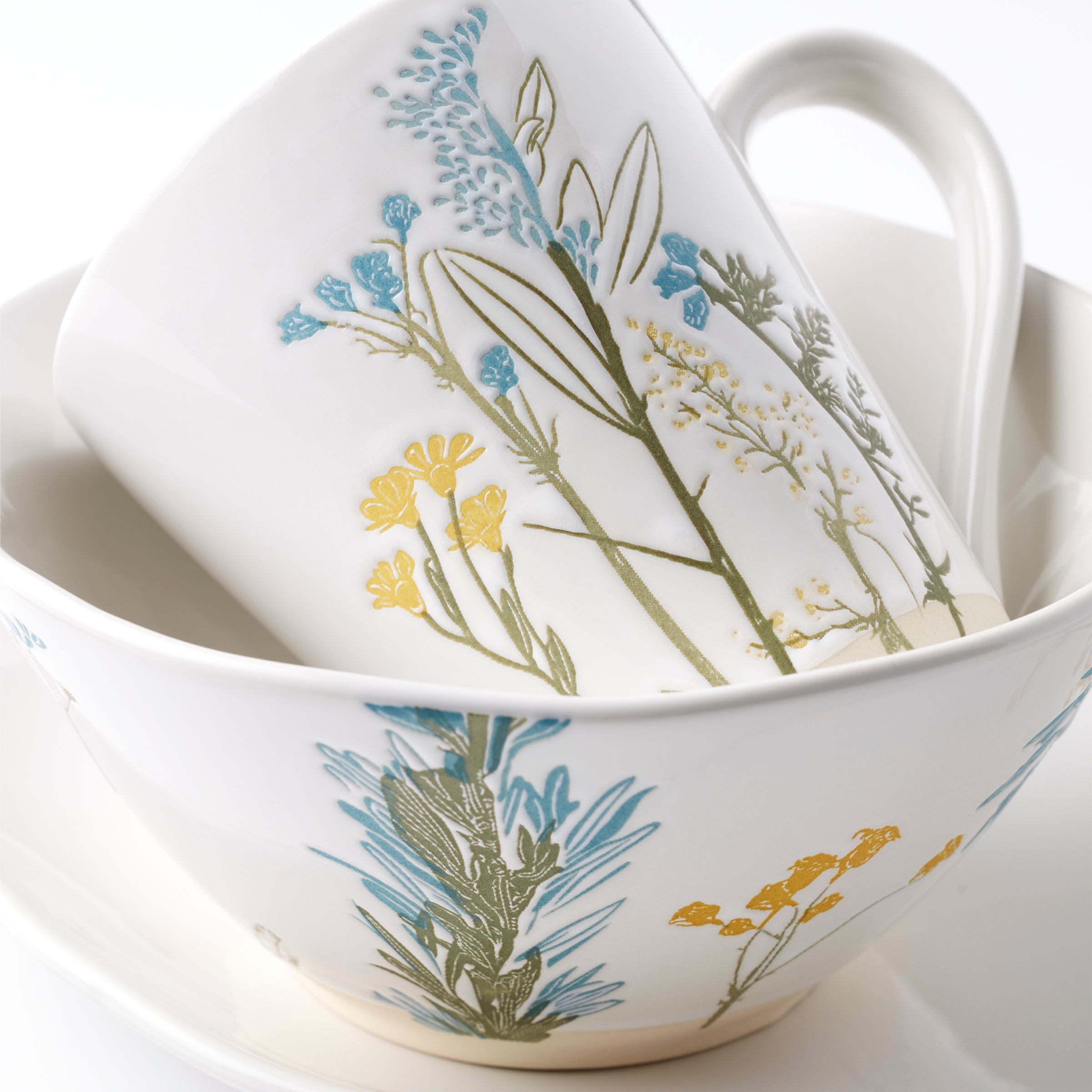Wildflowers Mugs, Set of 4 - Image 3