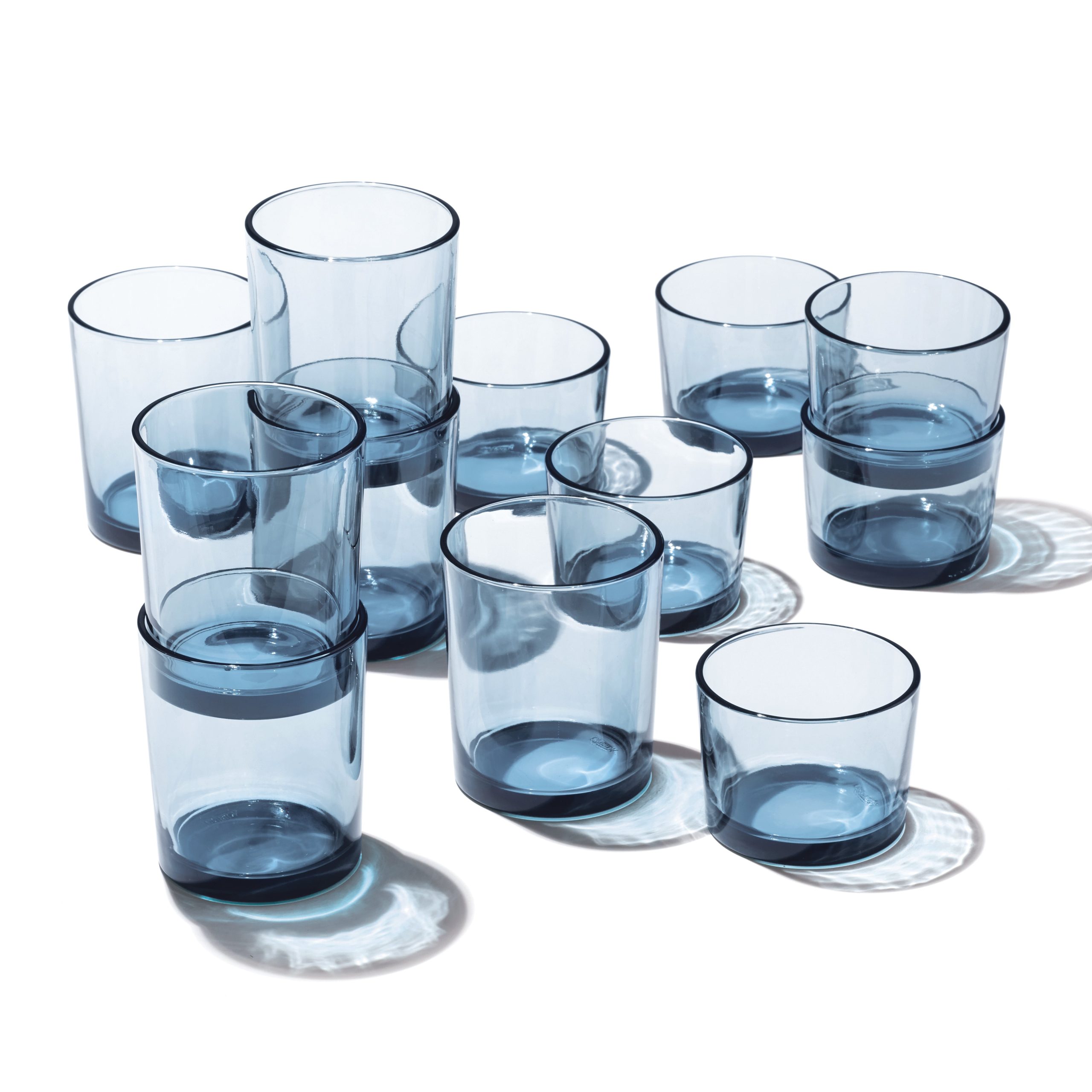 Stackables Blue Drinkware, Set Of 12 - Image 2