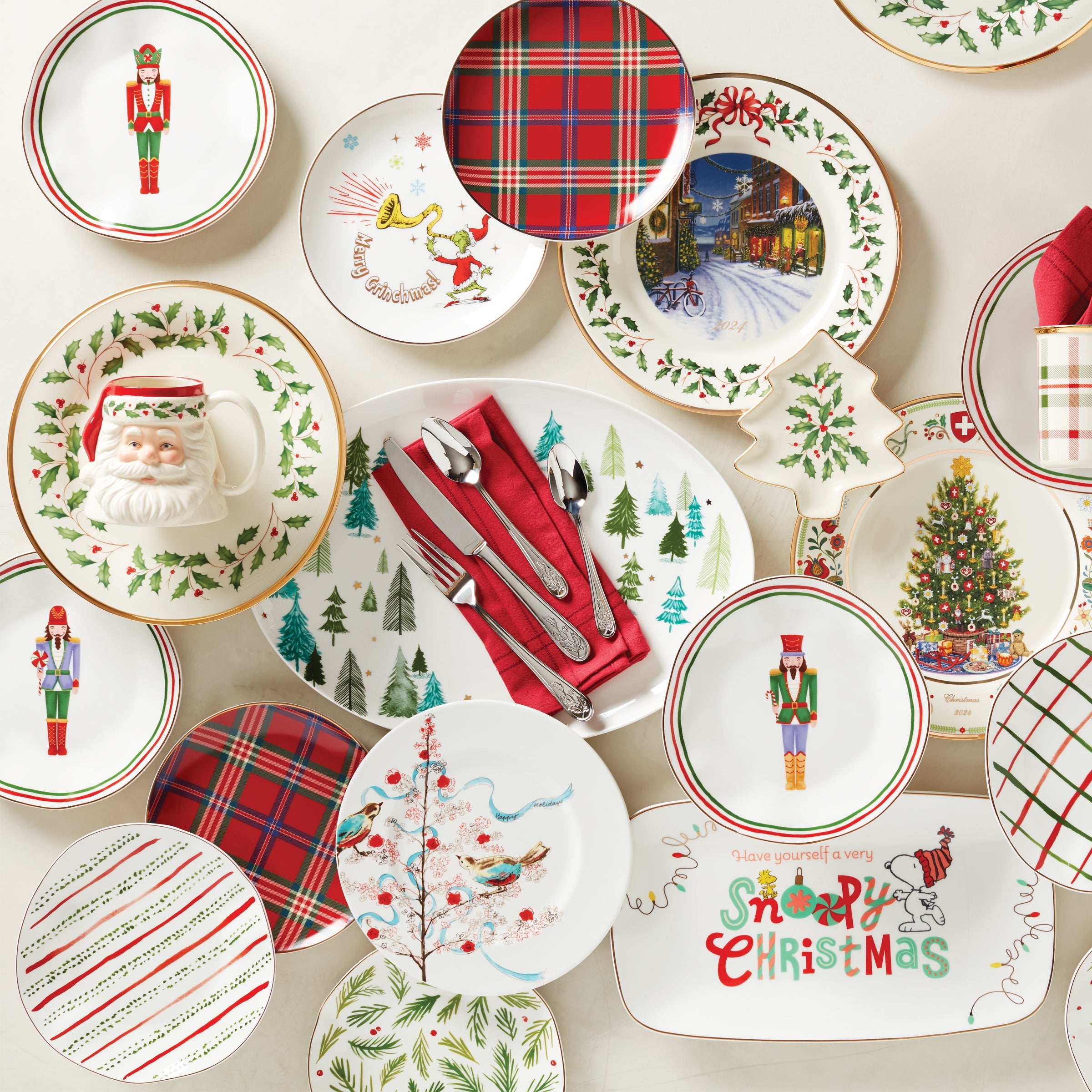 Holiday Dinnerware Dinner Plates, Set of 4 - Image 2