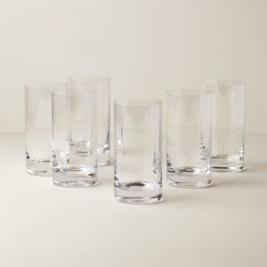 Tuscany Classics Cylinder Highball Glasses, Set of 6