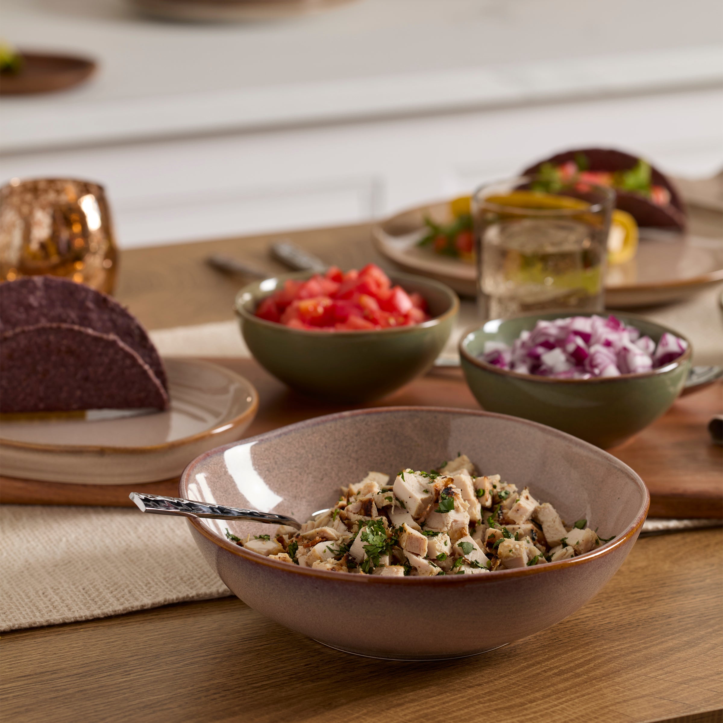 Organic Shades Clay Pasta Bowls, Set of 4 - Image 6